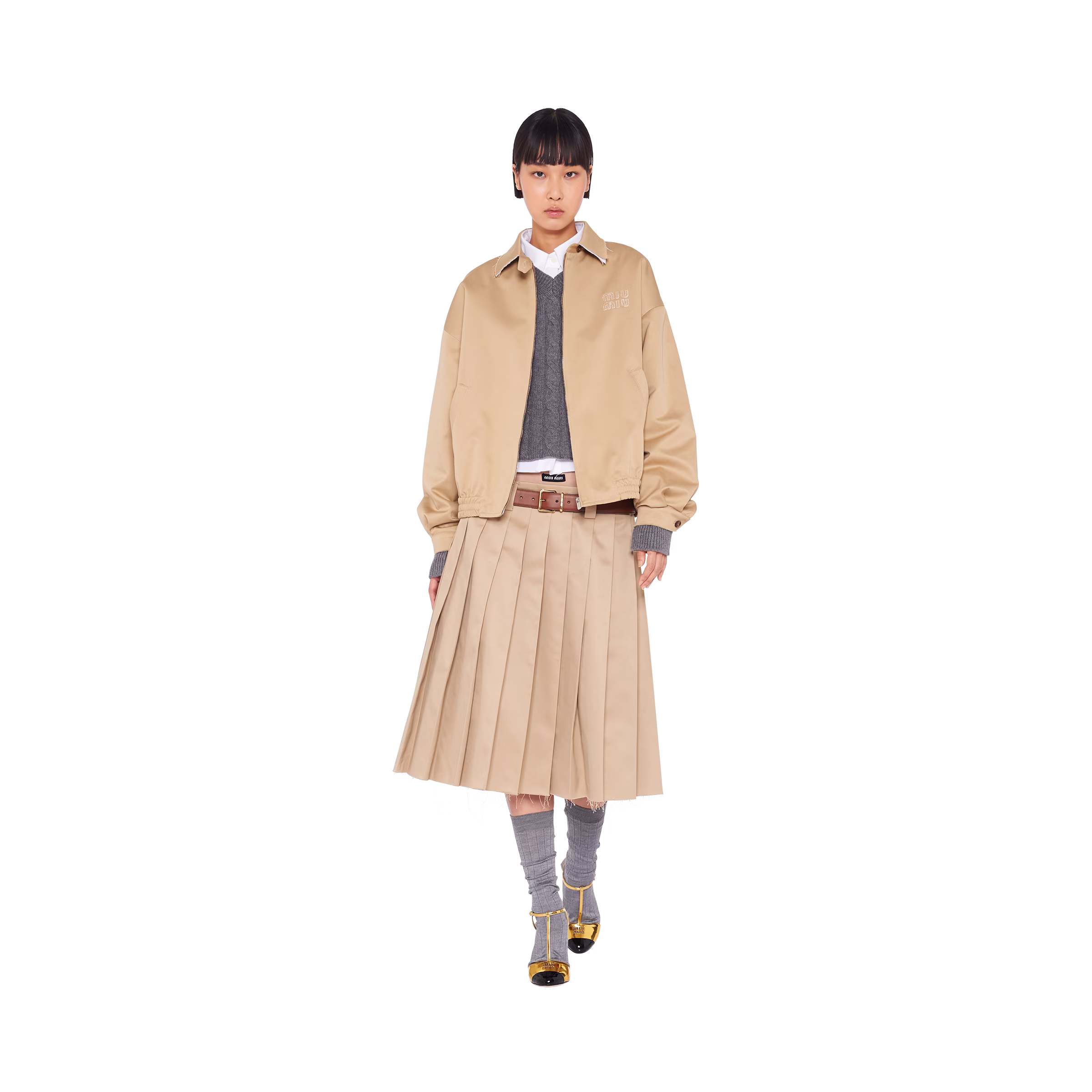 Oversized Chino Blouson Jacket
