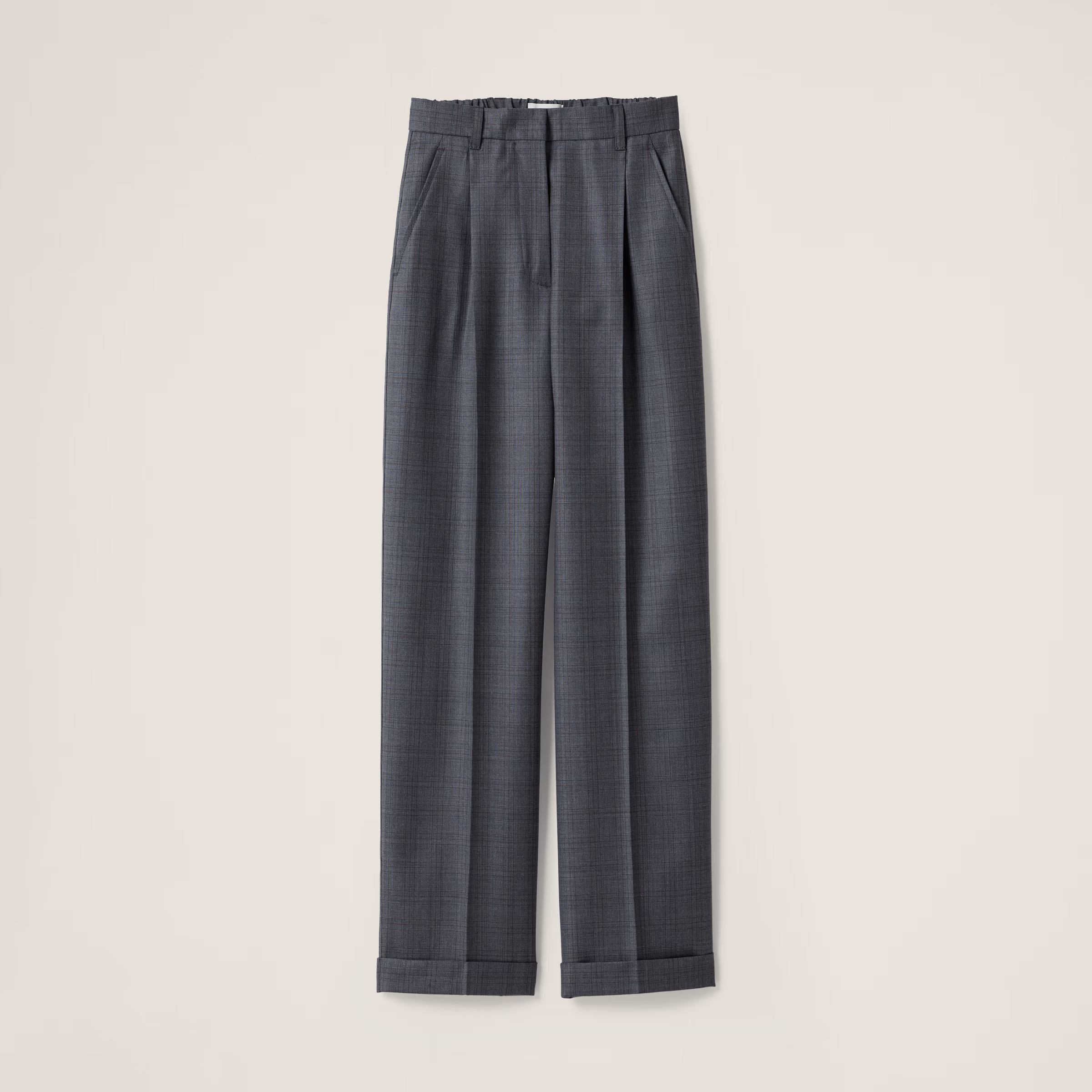 Prince Of Wales Checked Wool Pants