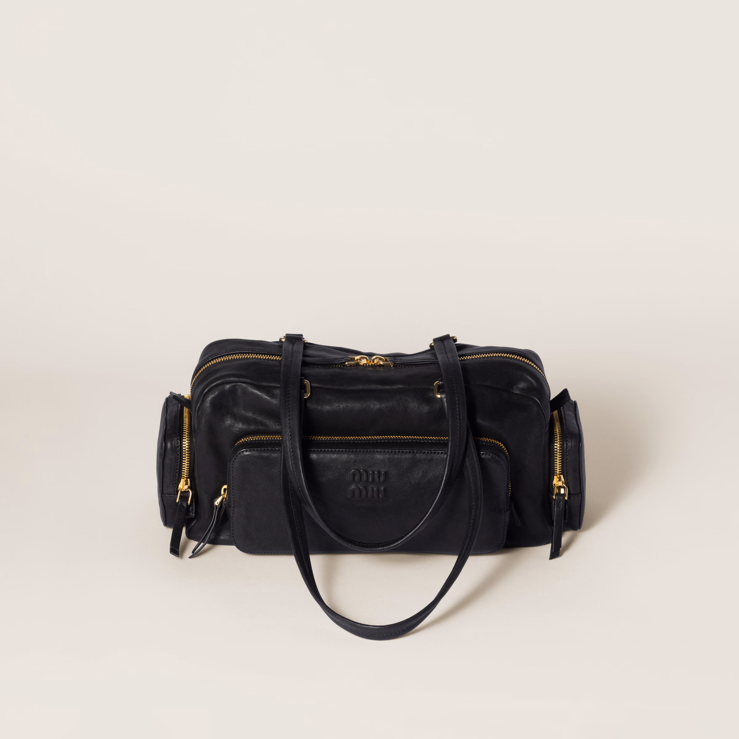 Pocket Washed Nappa Leather Bag