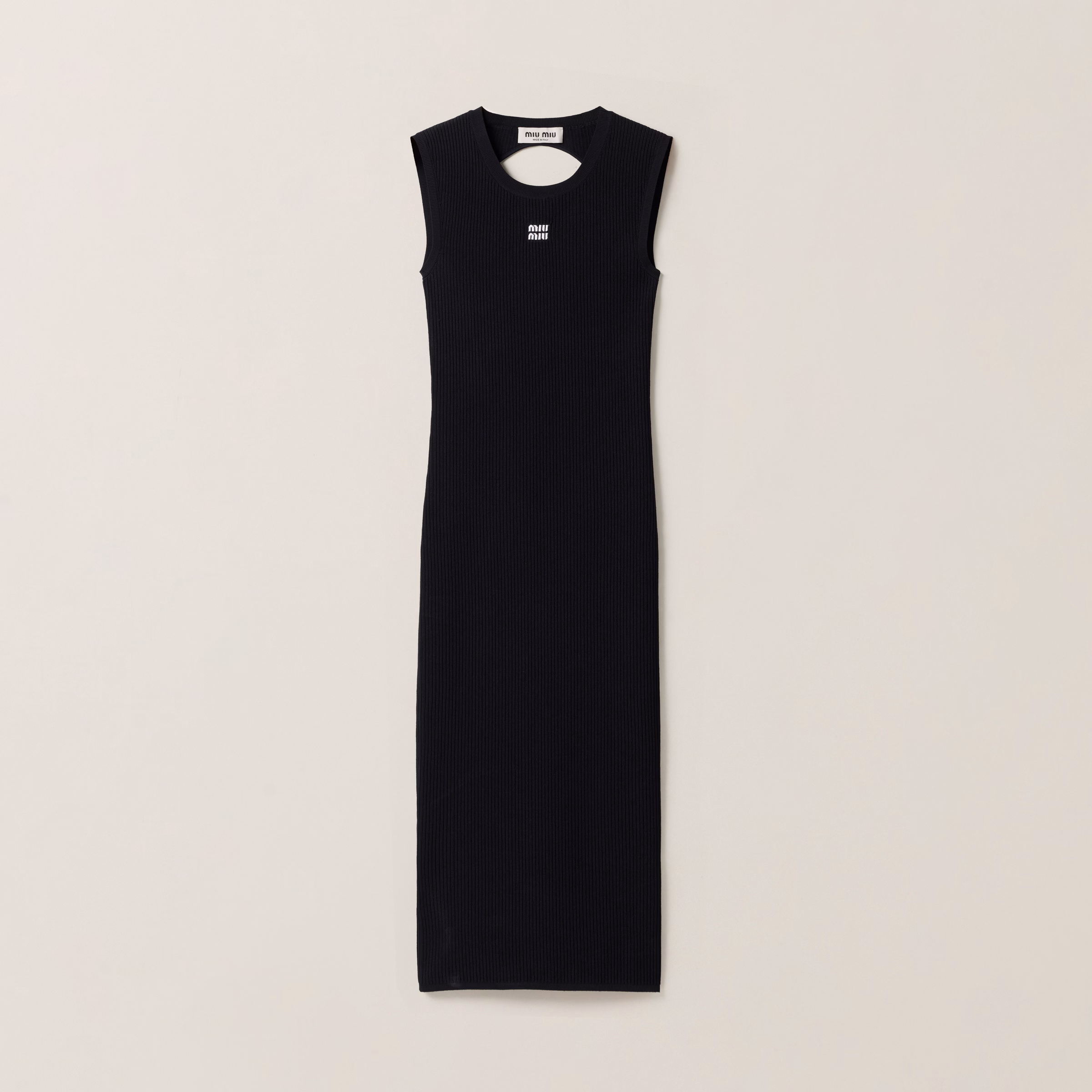 Viscose Round-Neck Dress
