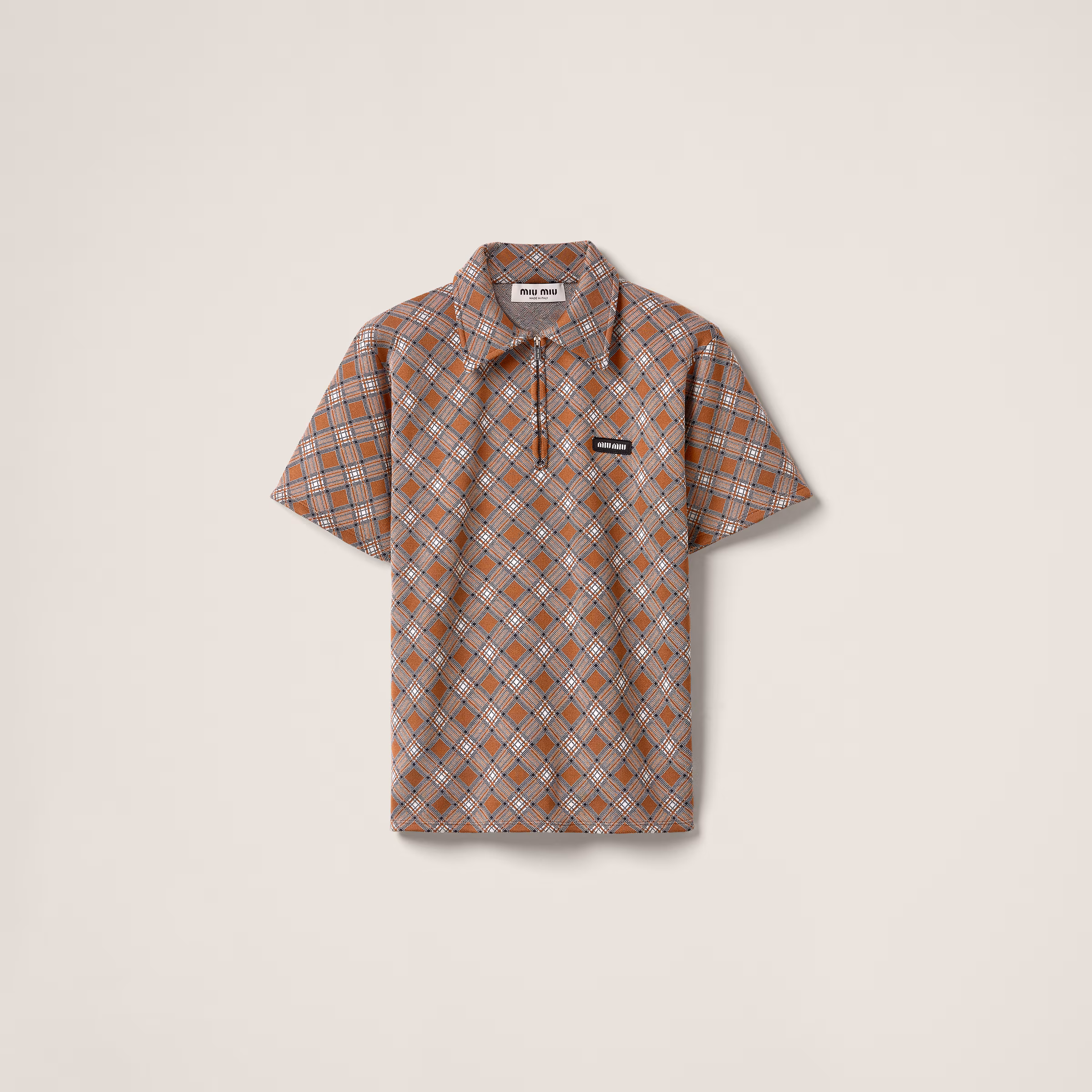 Silk Knit Polo Shirt