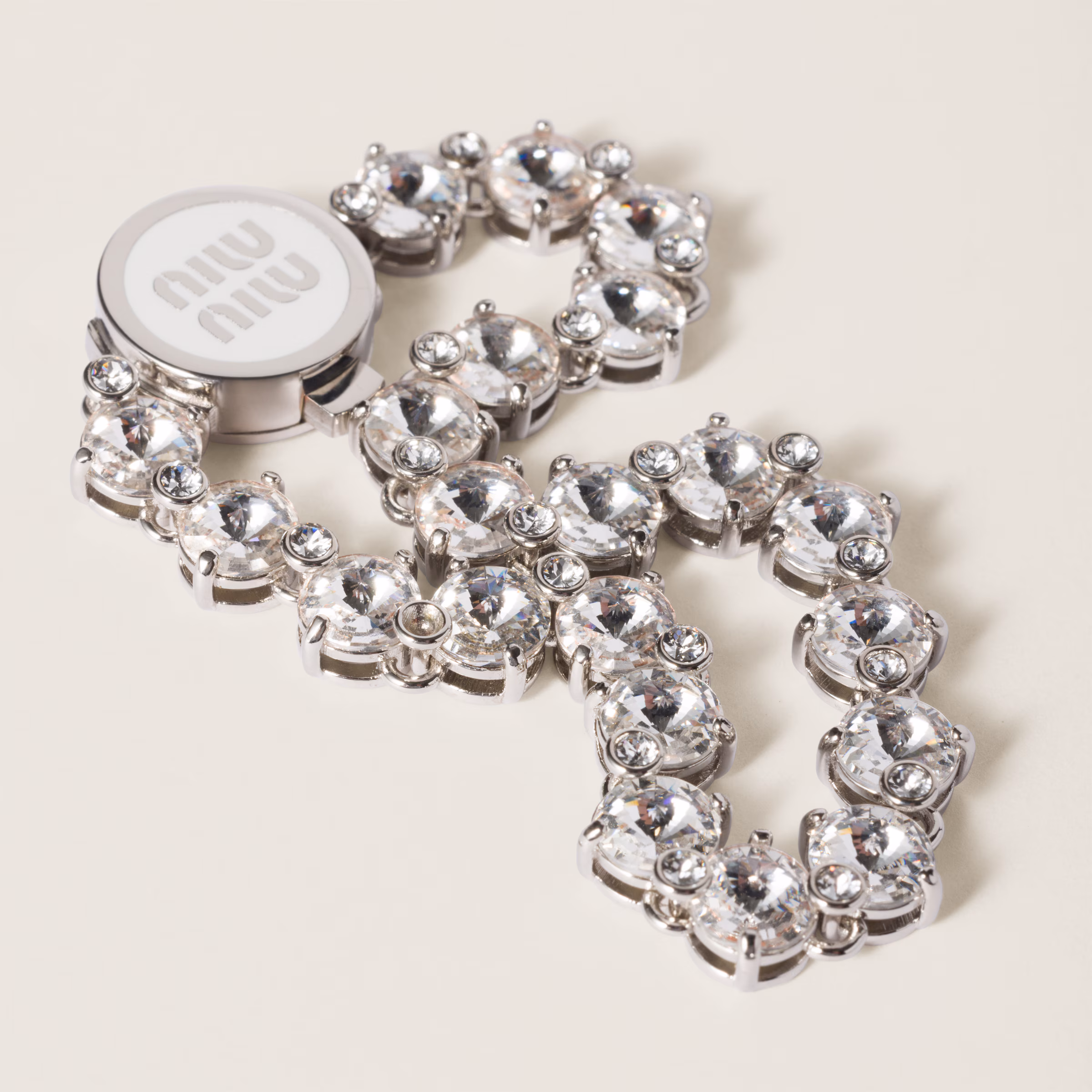 Metal Bracelet With Crystals