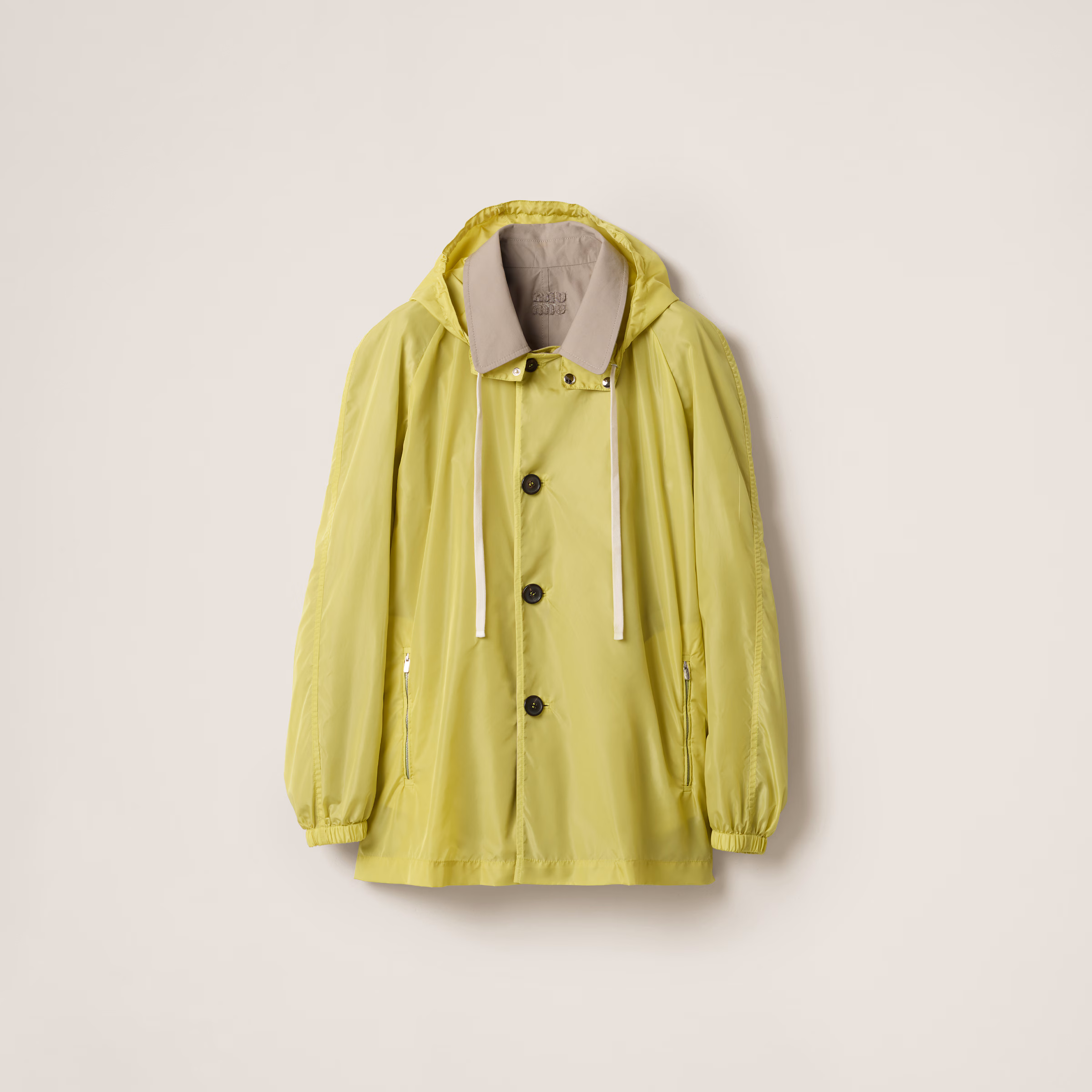 Panama Cotton And Technical Pongé Blouson Jacket