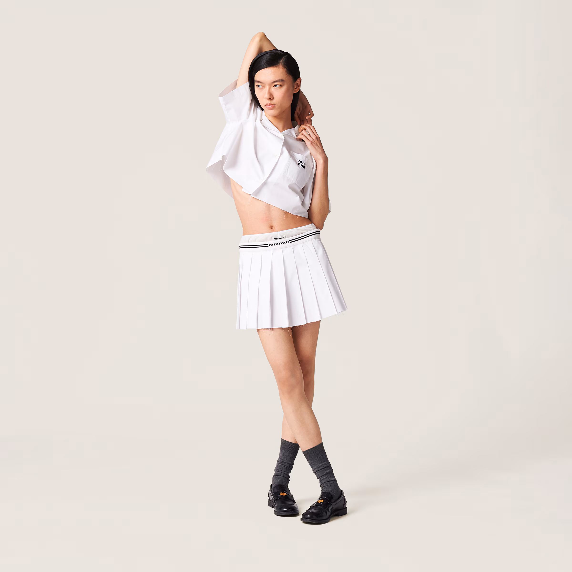 Poplin Miniskirt