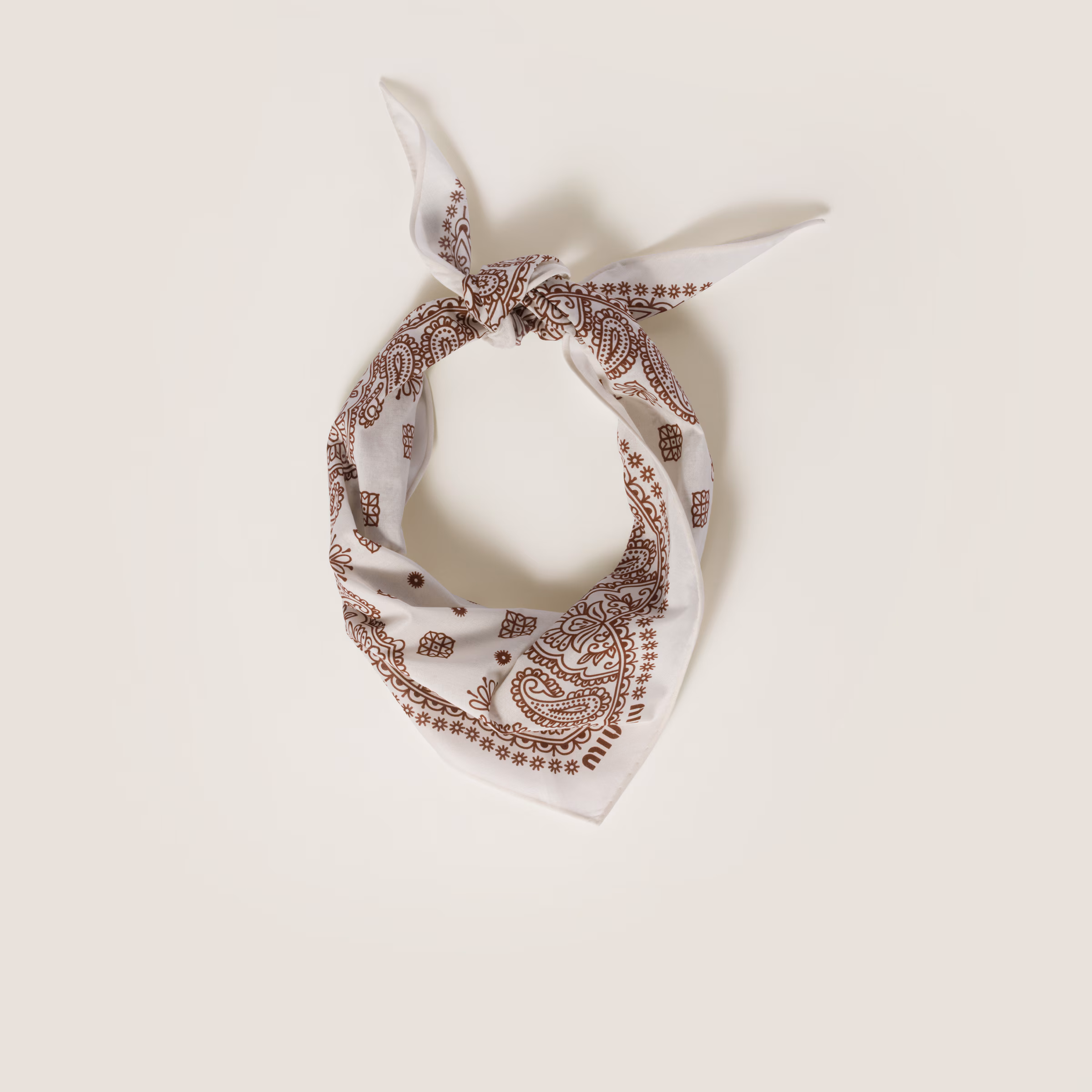 Printed Poplin Scarf