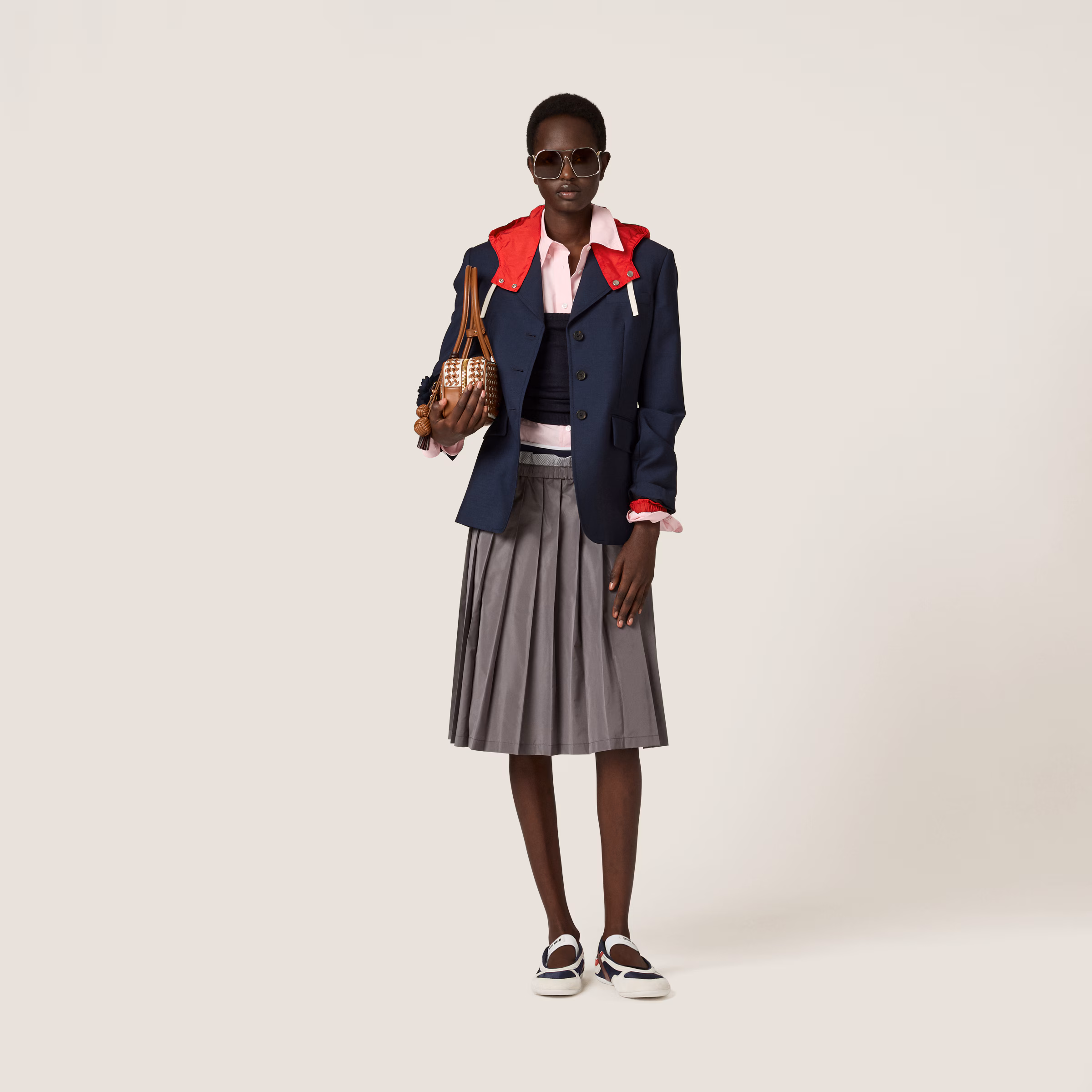 Technical Silk Skirt