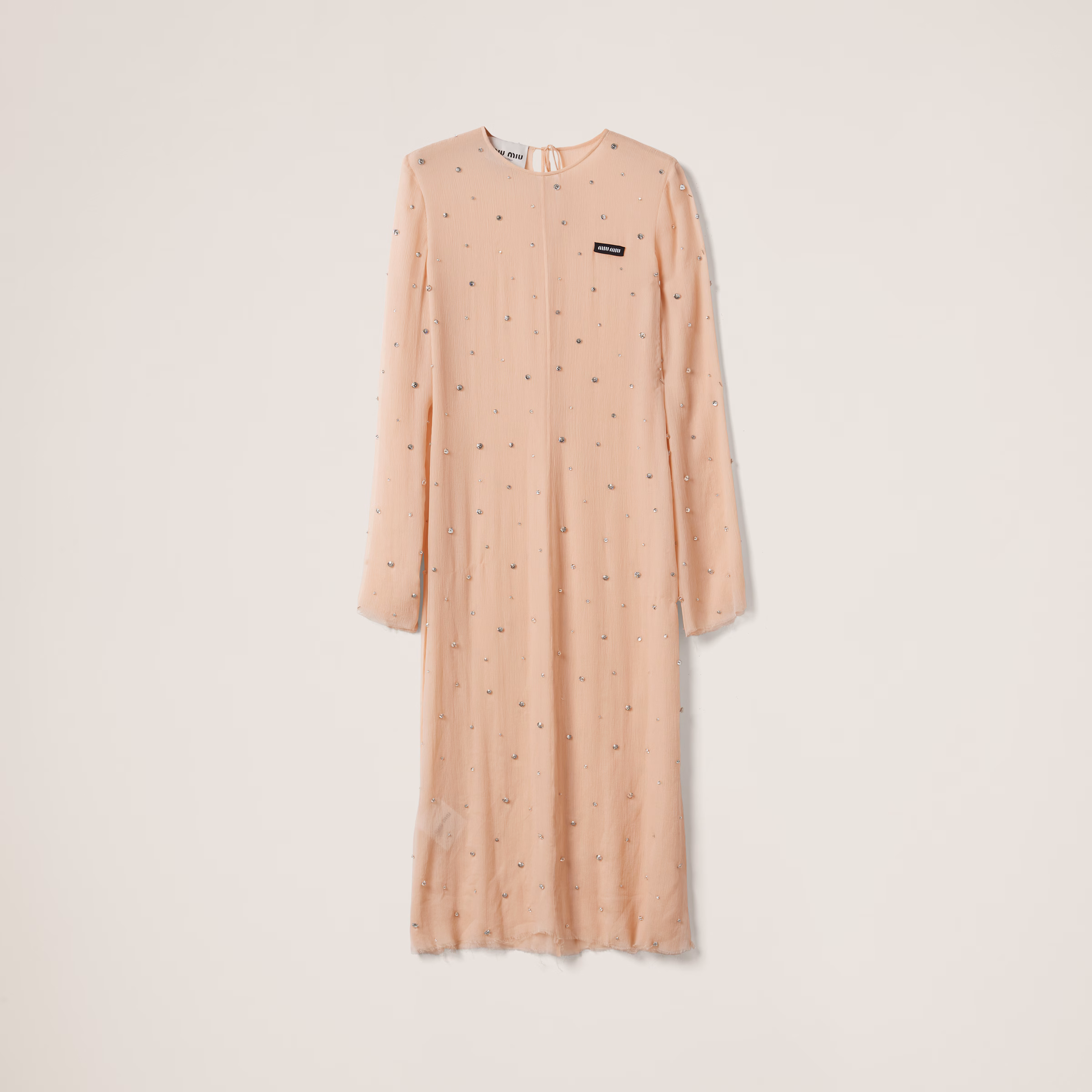 Embroidered Chiffon Dress