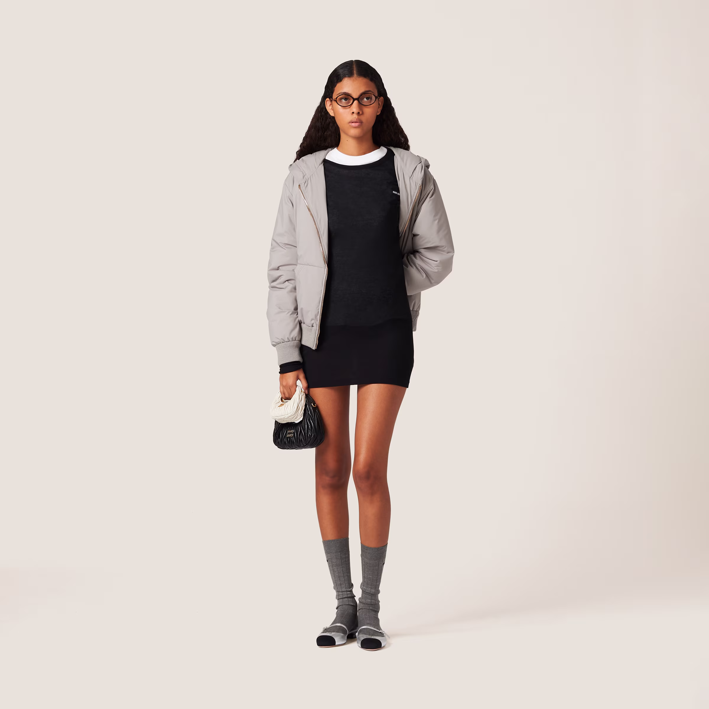 Ribbed Knit Jersey Dress