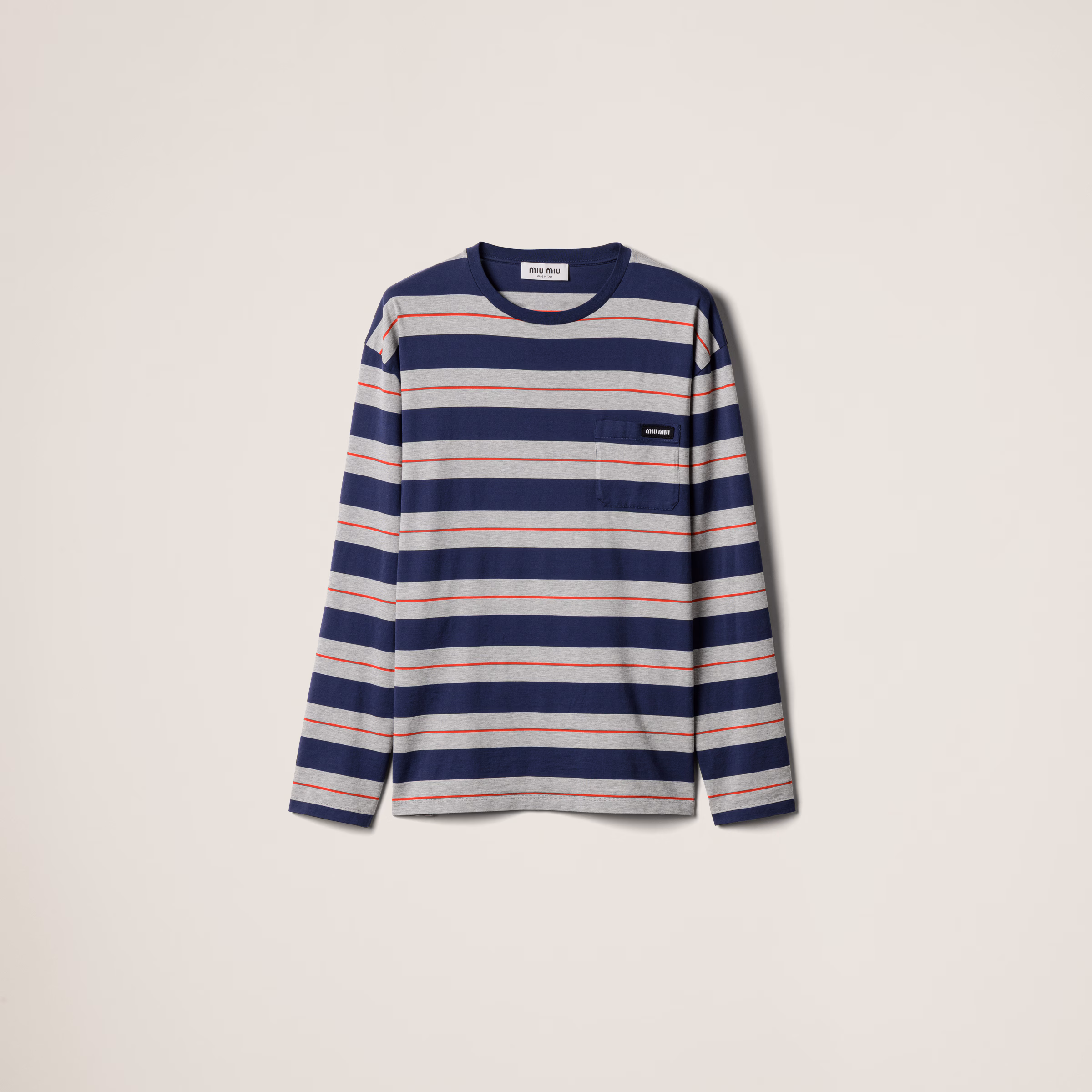 Long-Sleeved Cotton Jersey T-Shirt