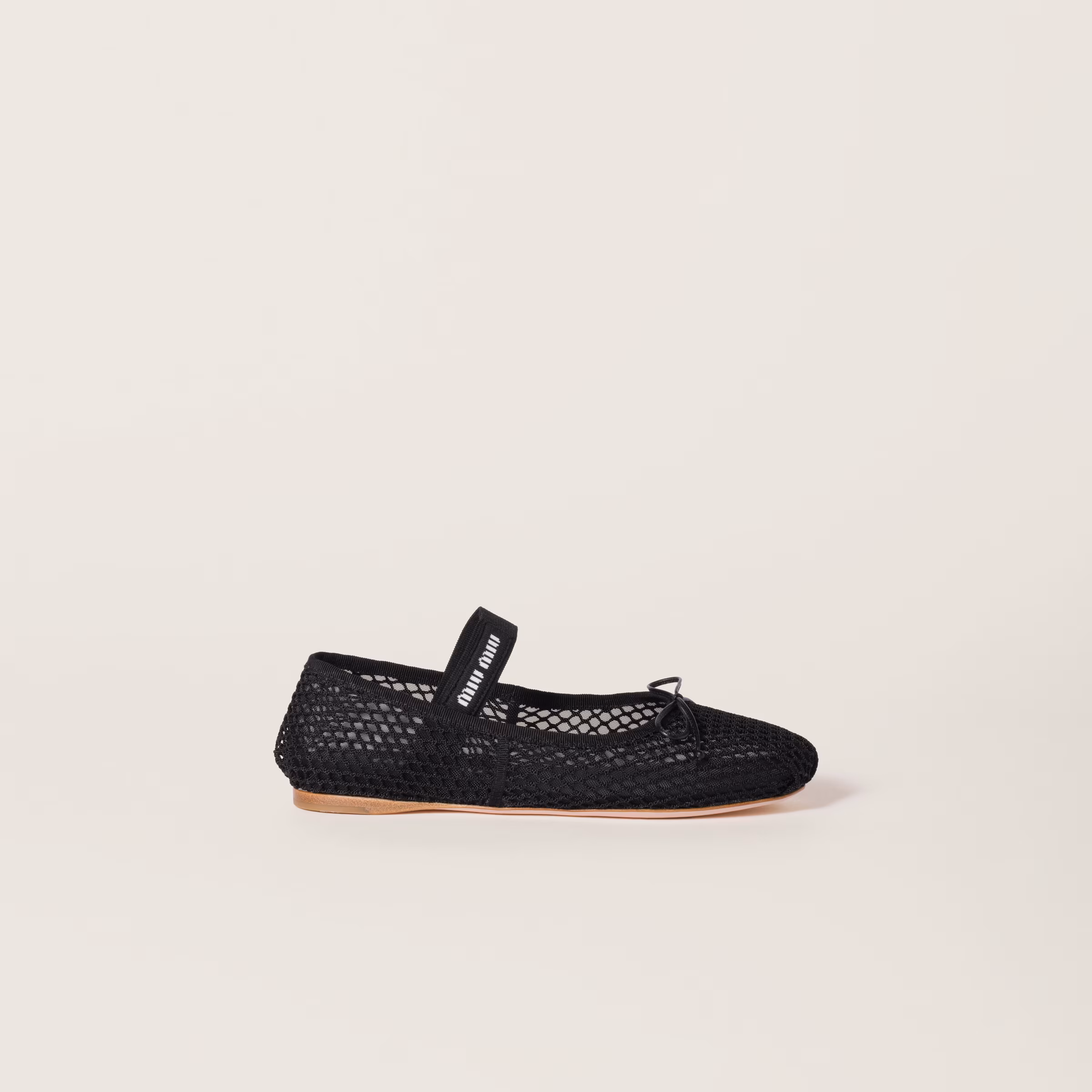 Mesh Fabric Ballerinas