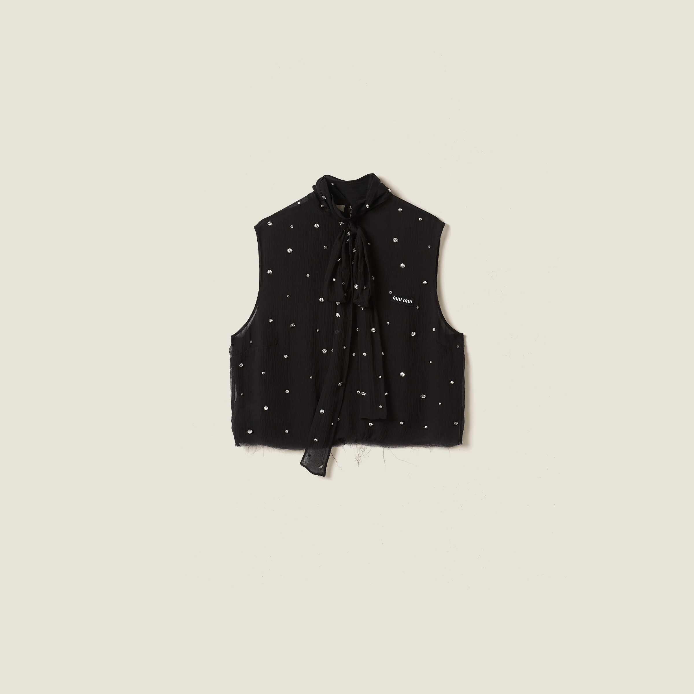 Embroidered Chiffon Top