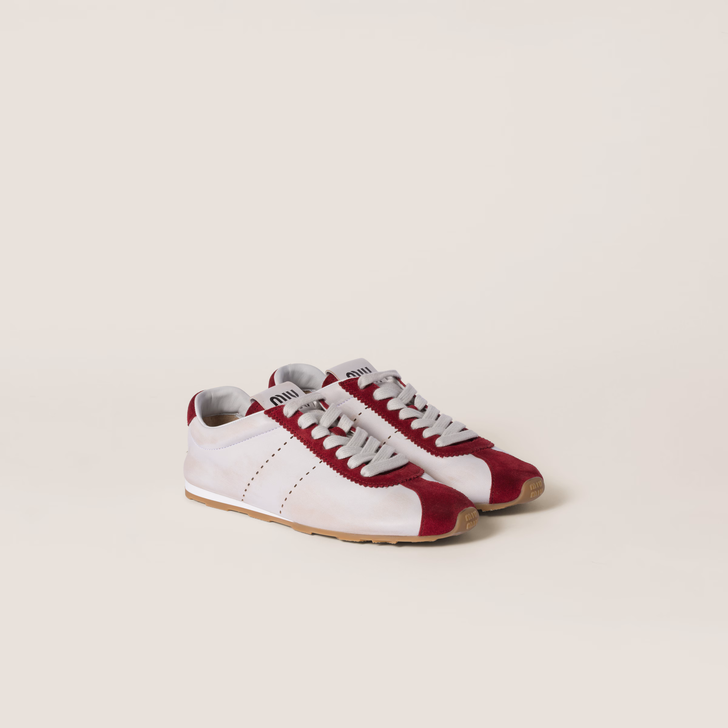 Plume Nappa Leather And Suede Sneakers