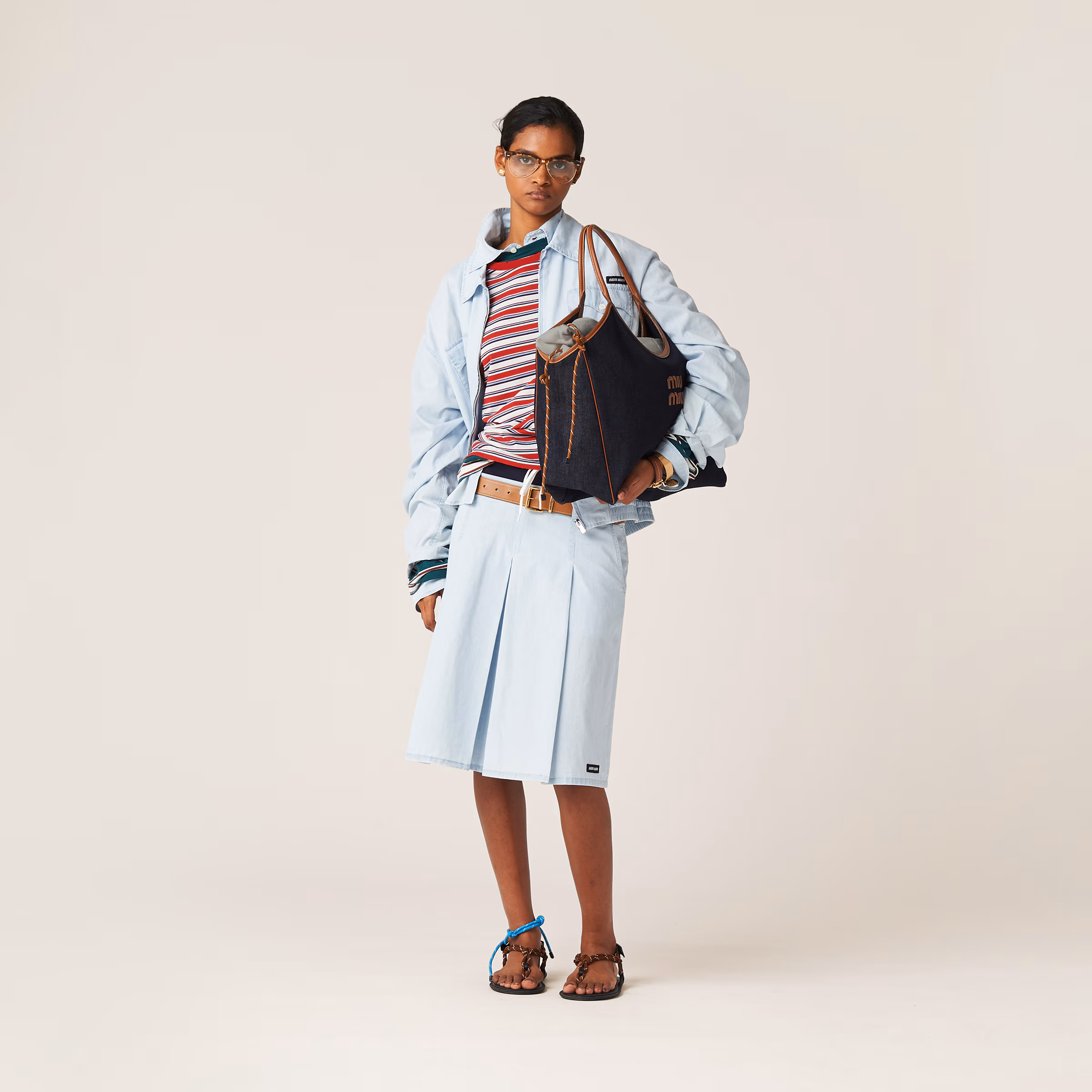 Chambray Blouson Jacket