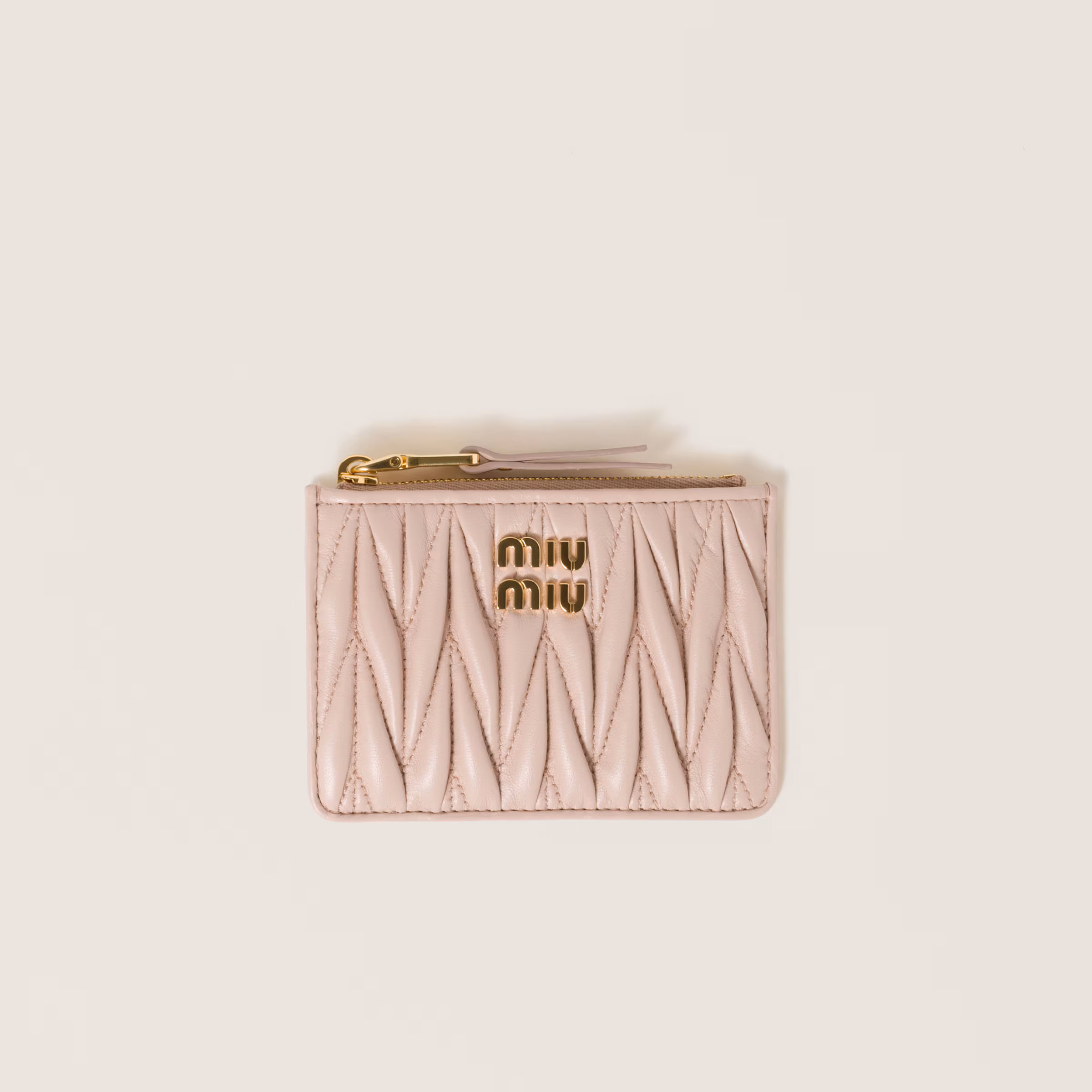 Matelassé Nappa Leather Card Holder