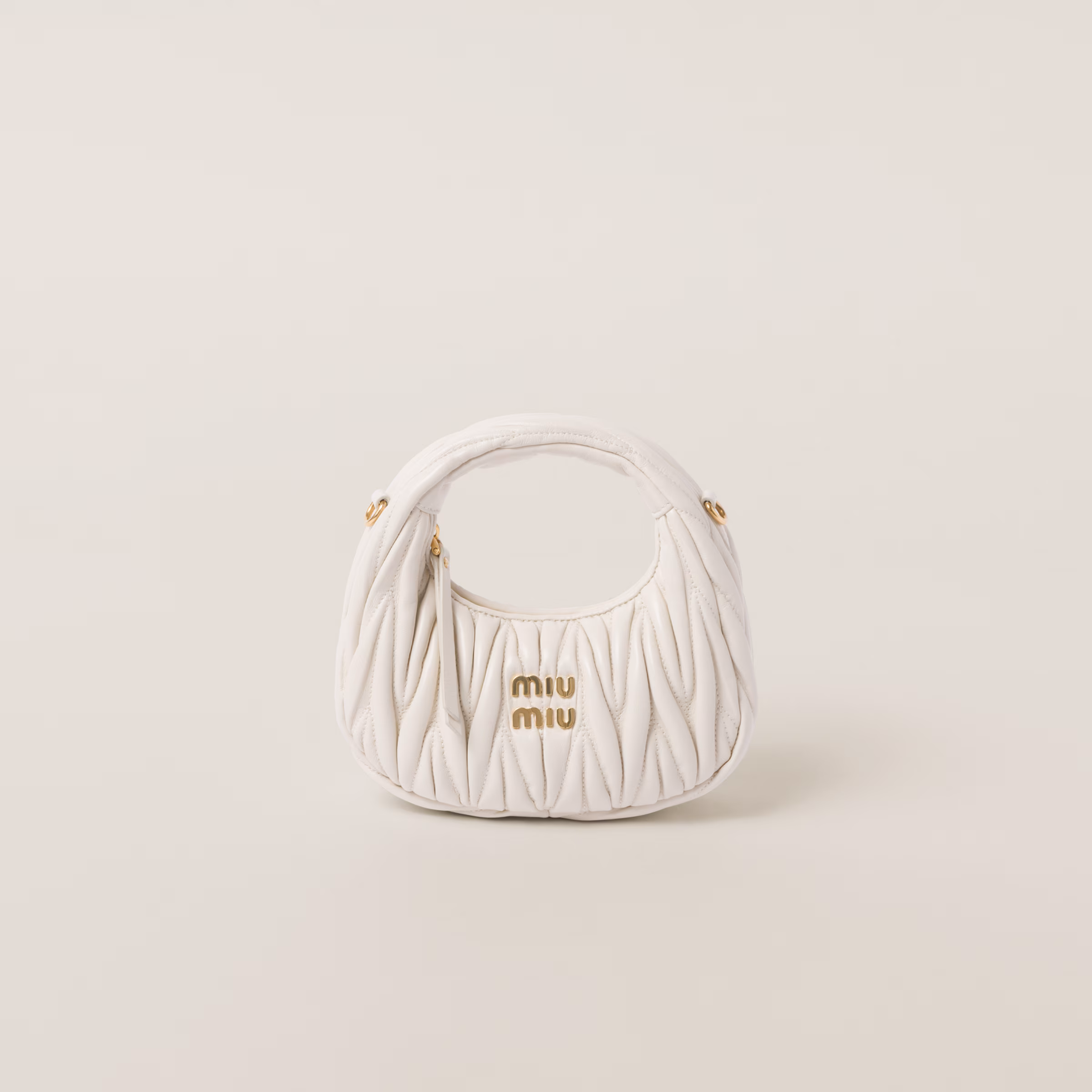 Wander Matelassé Nappa Leather Hobo Mini-Bag