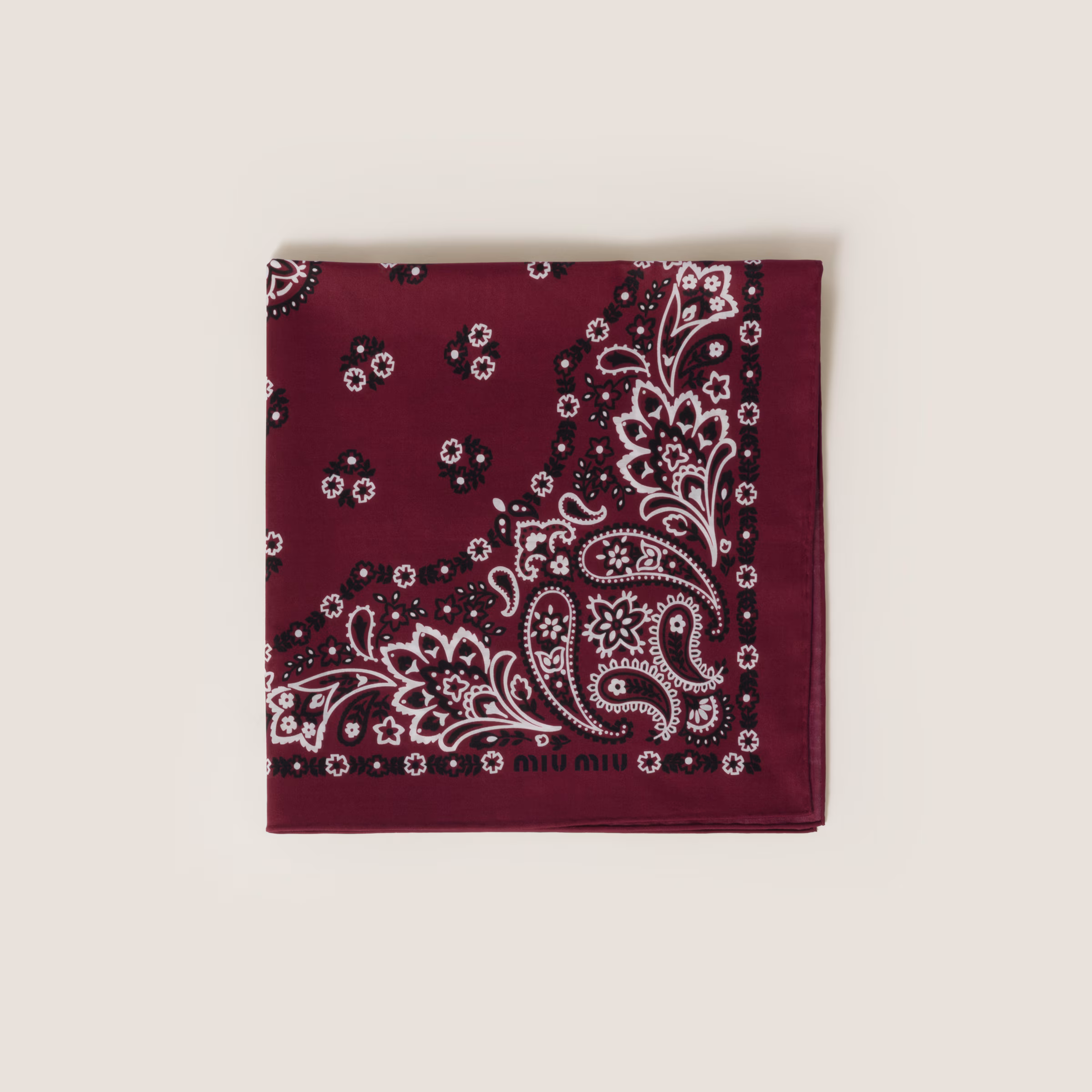 Printed Poplin Scarf