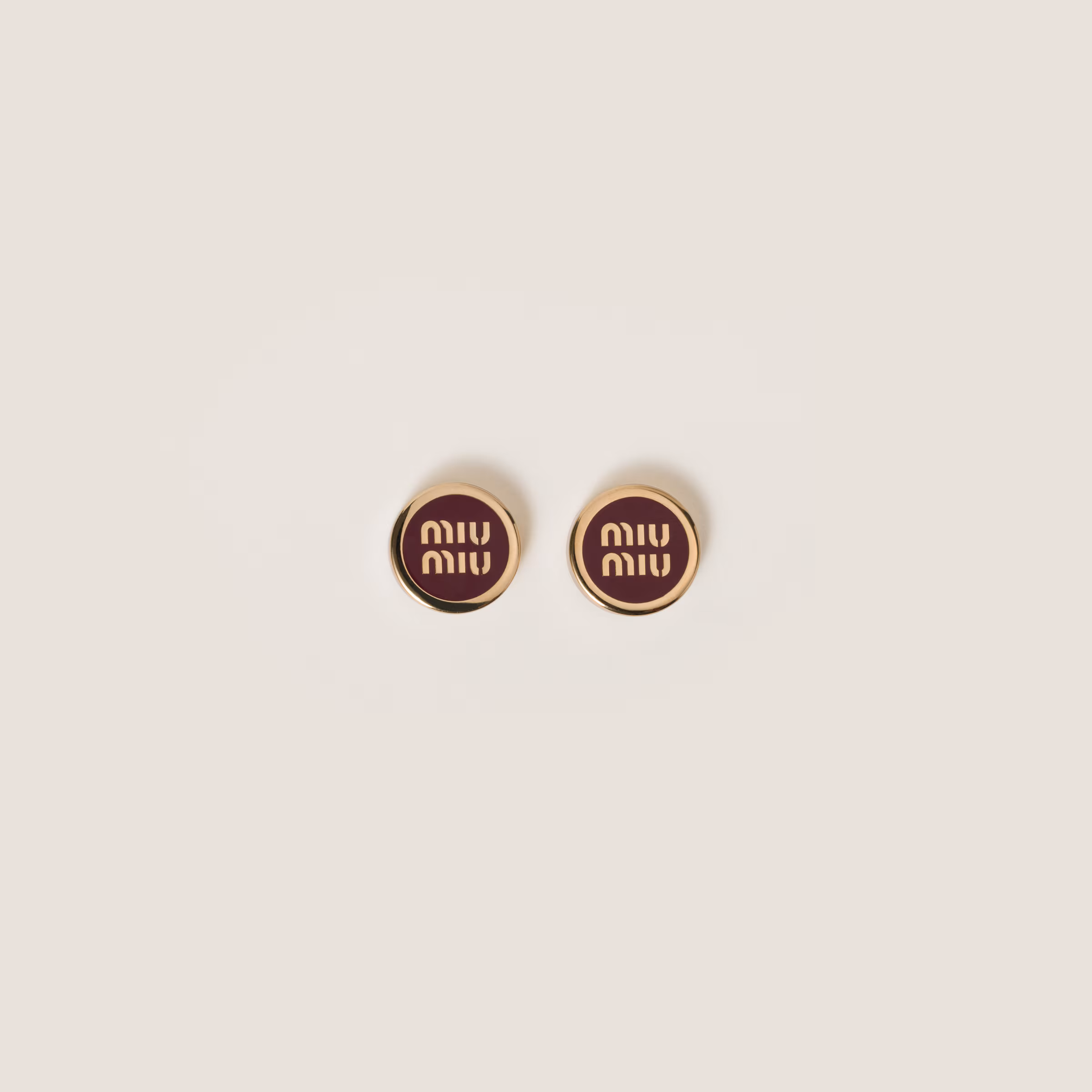 Enameled Metal Earrings