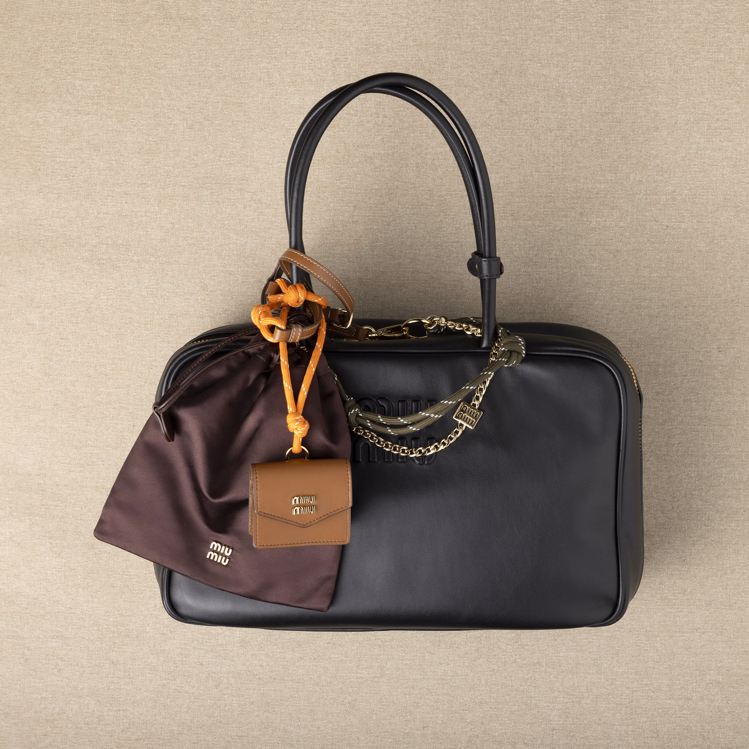 Leather, Cord And Metal Trick