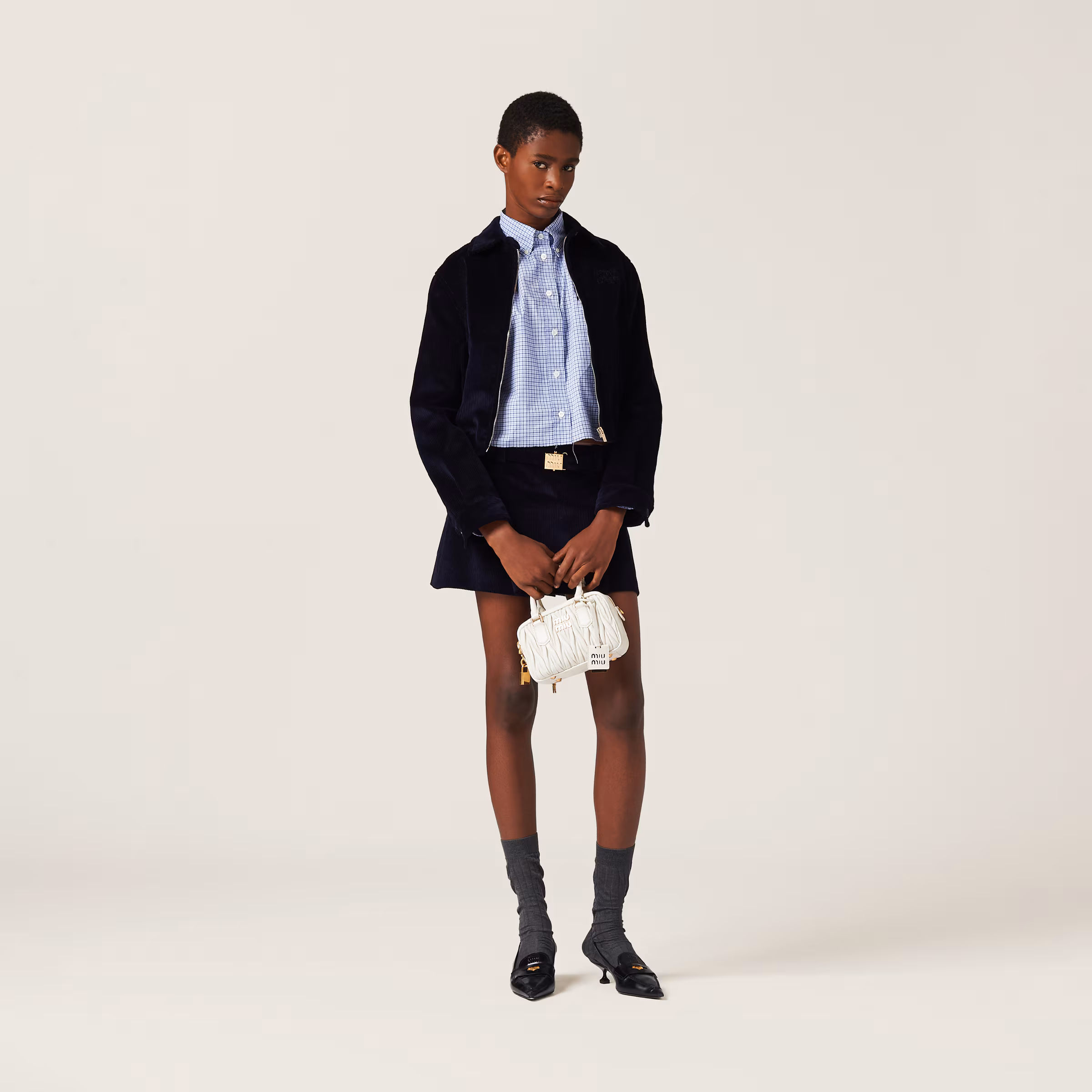 Corduroy Miniskirt