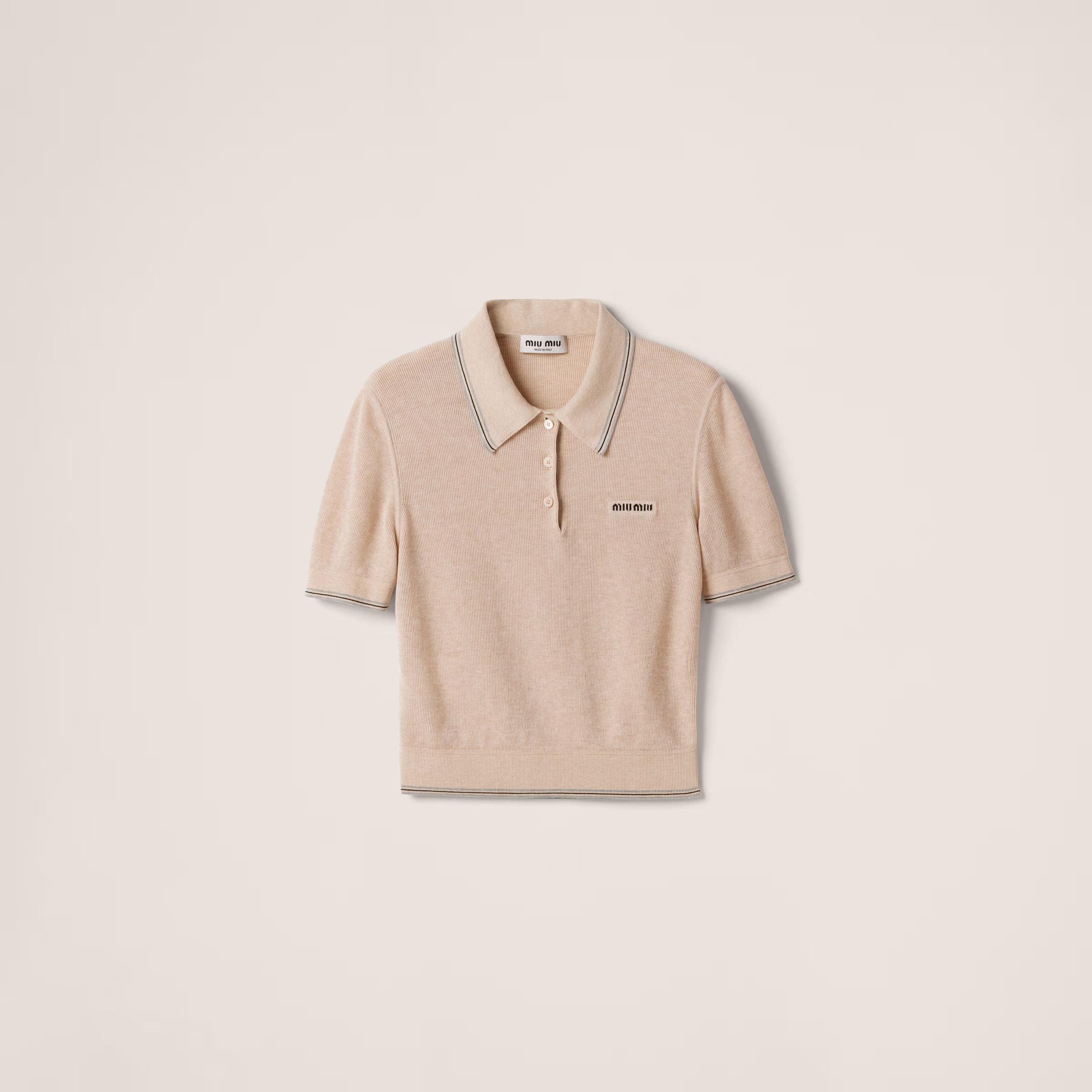 Cotton Knit Polo Shirt