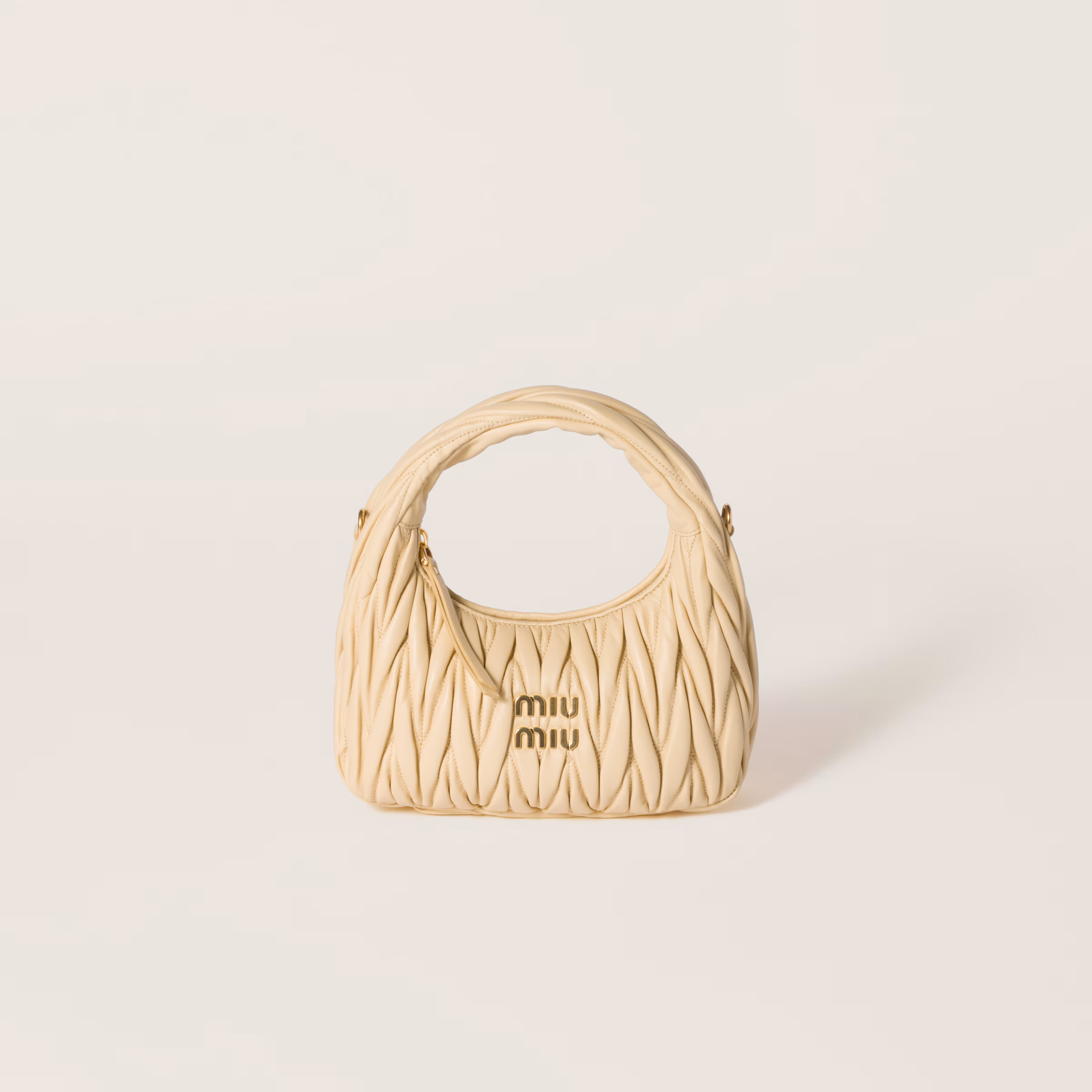 Wander Matelassé Nappa Leather Hobo Bag