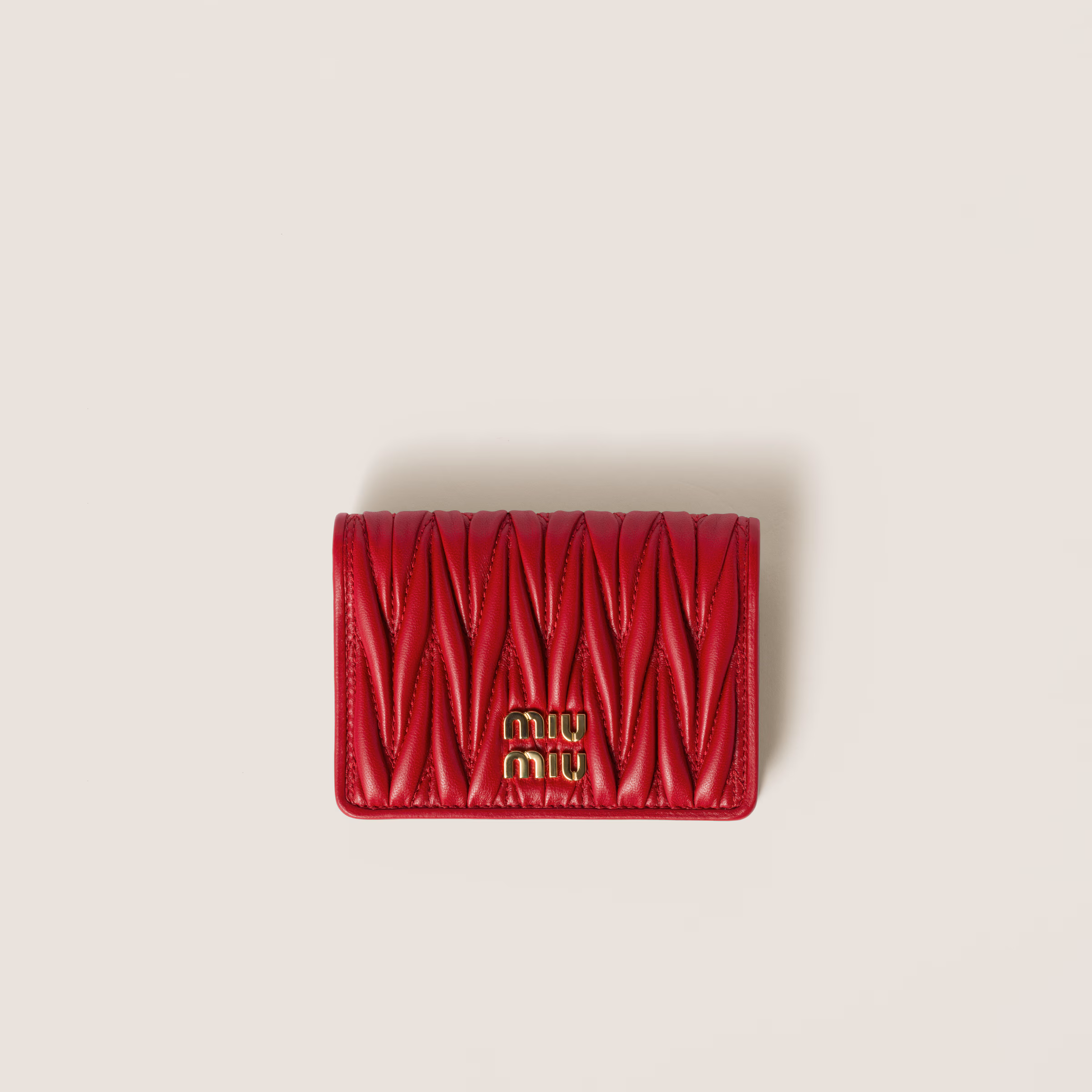 Matelassé Nappa Leather Card Holder