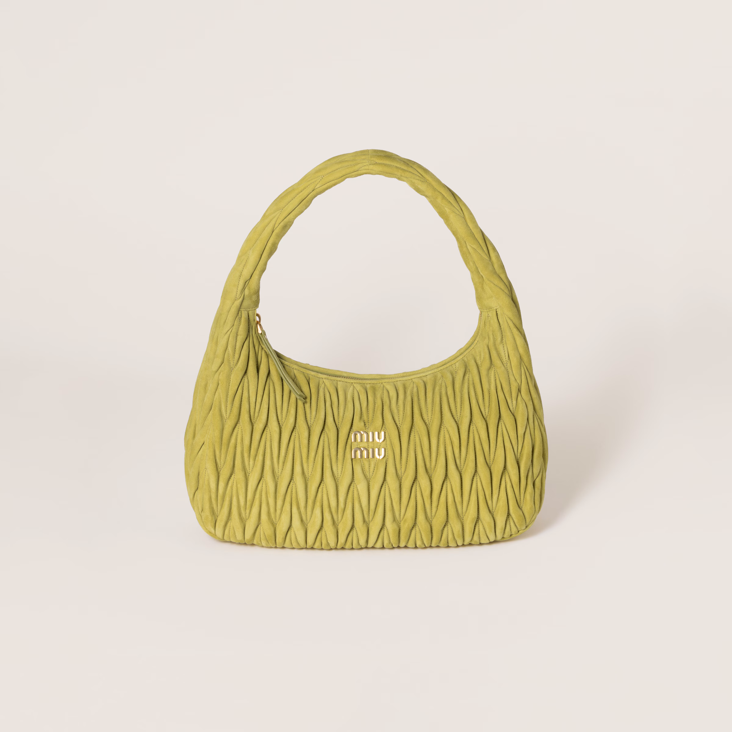 Wander Matelassé Suede Bag