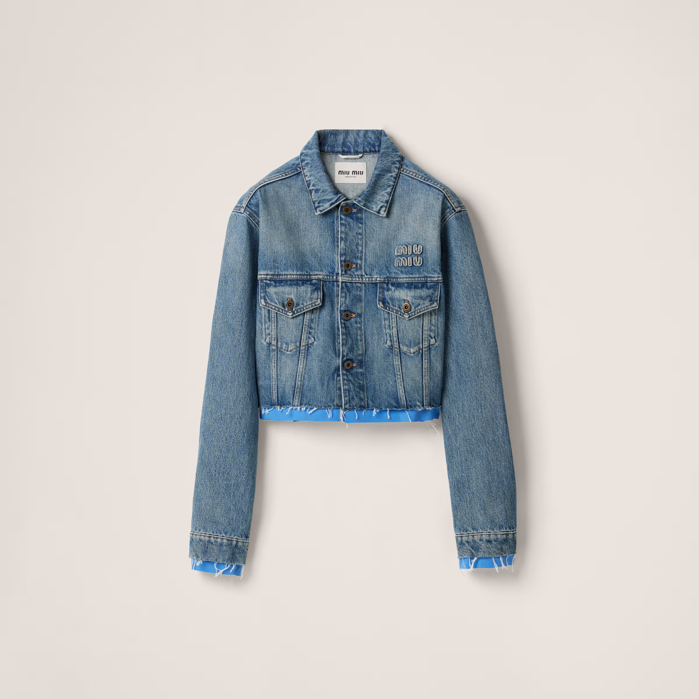Denim And Poplin Trucker Jacket