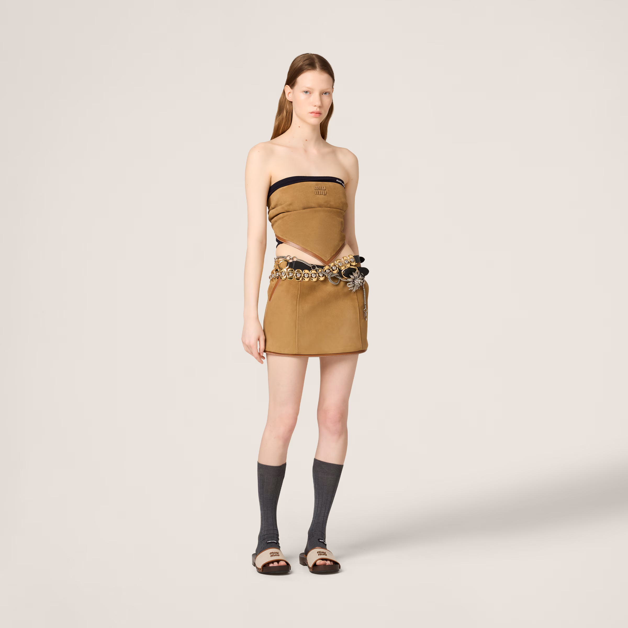 Suede Bandana Top