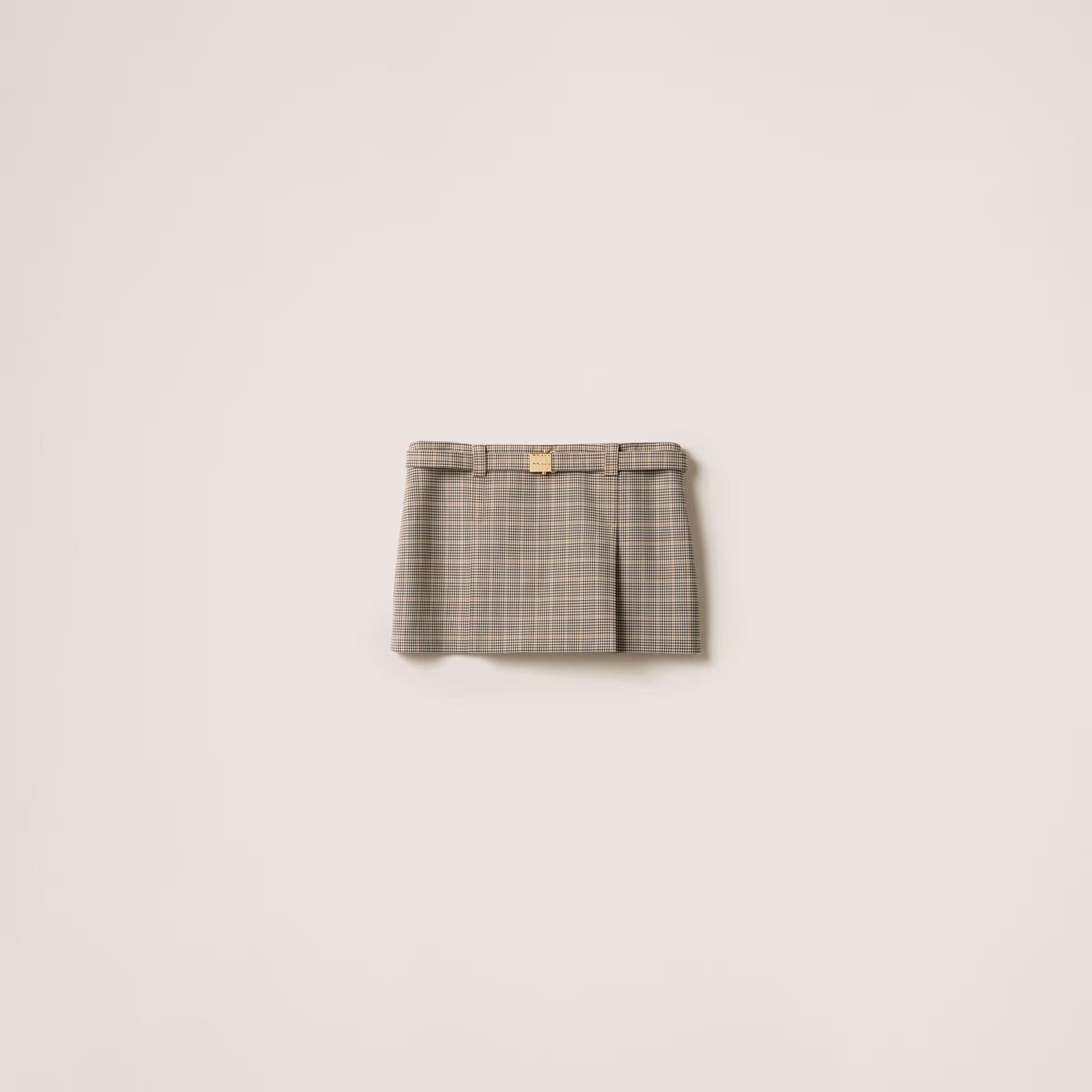 Checked Miniskirt