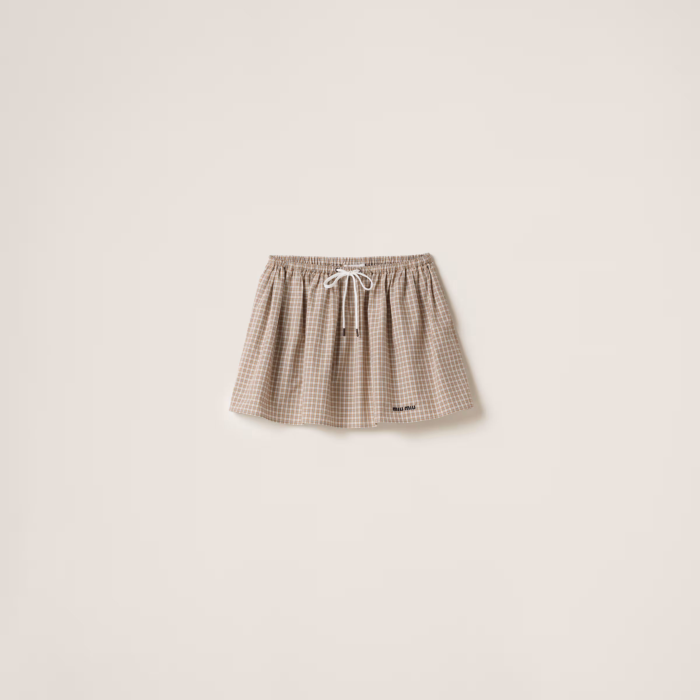 Checked Miniskirt