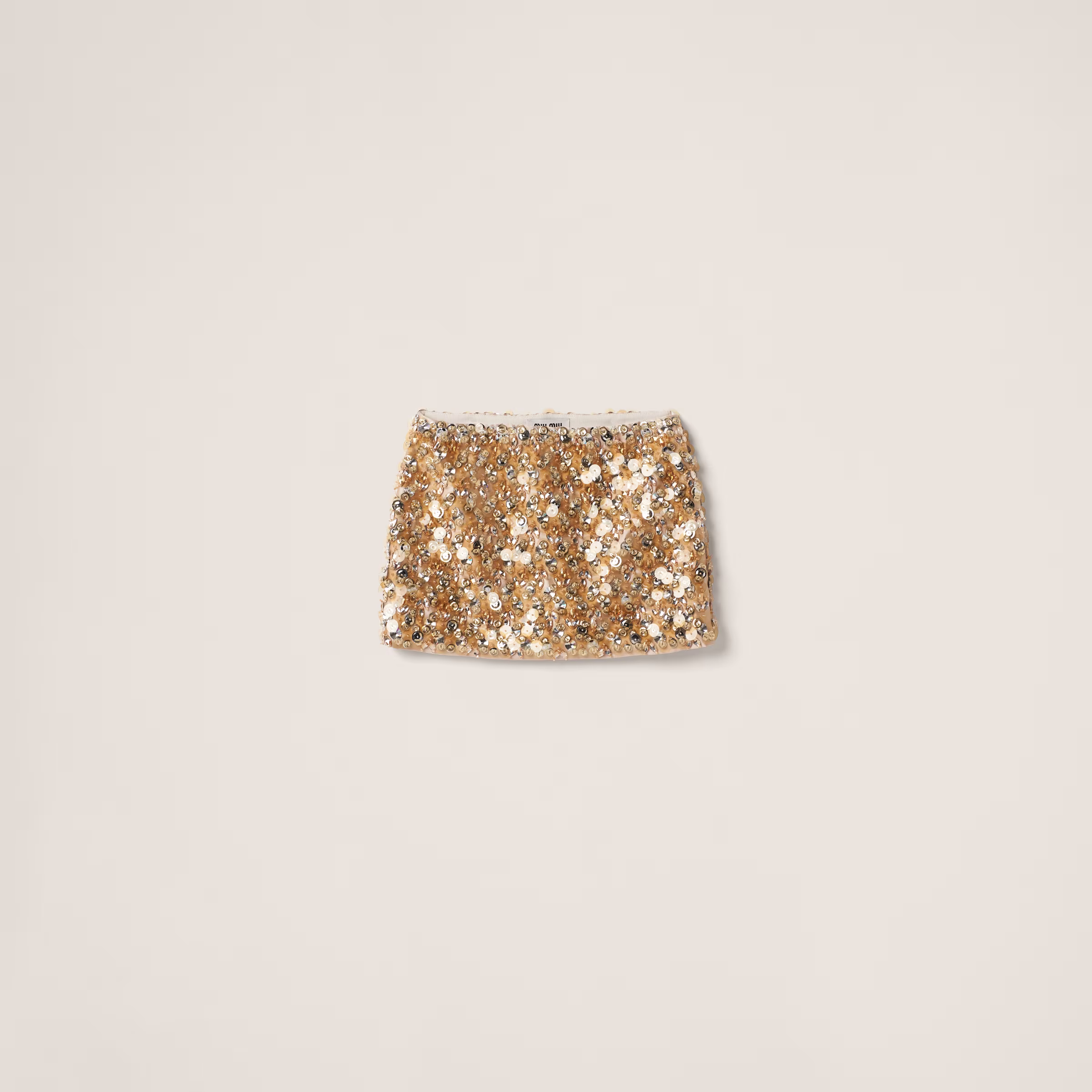 Silk And Wool Miniskirt