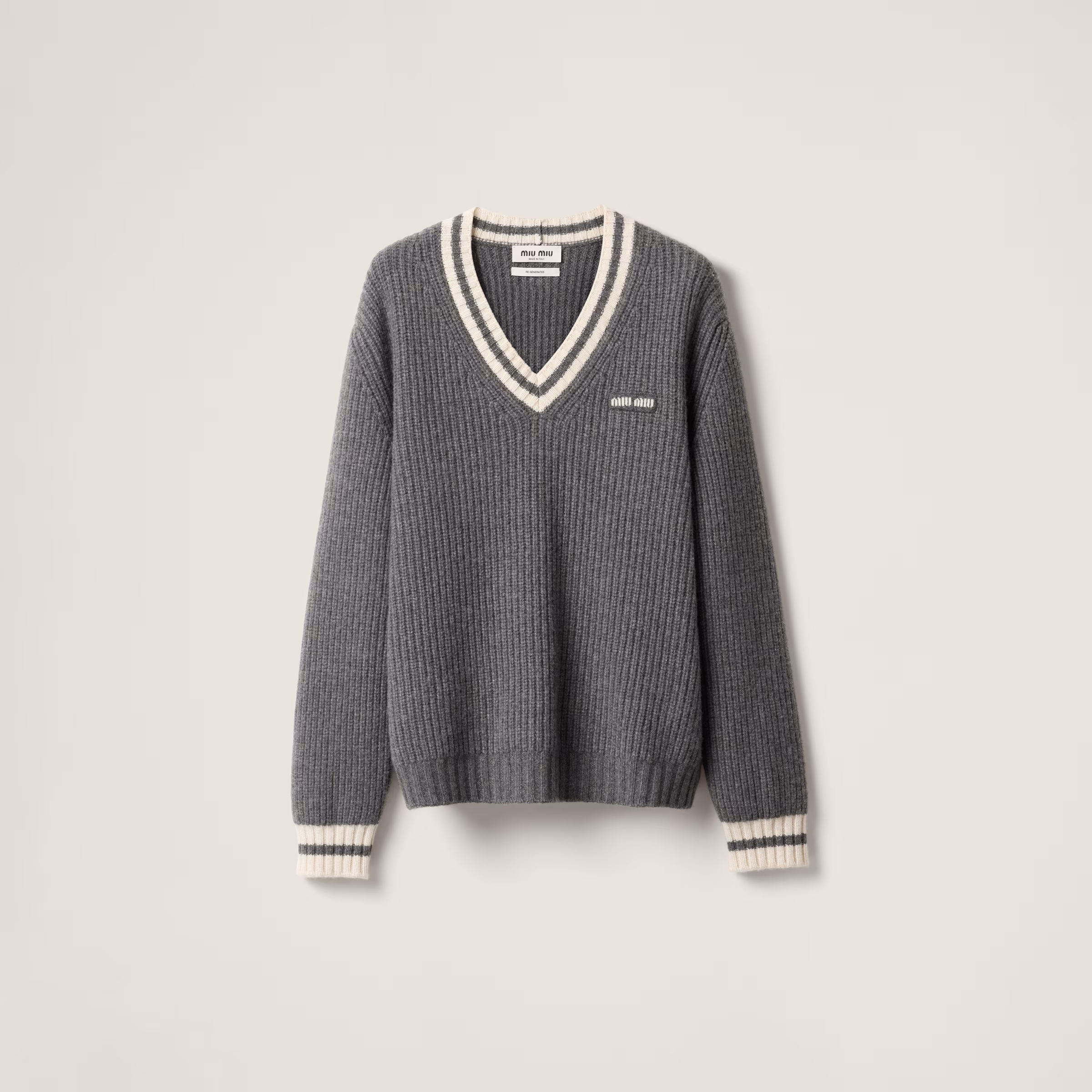 Wool And Cashmere V-Neck Sweater