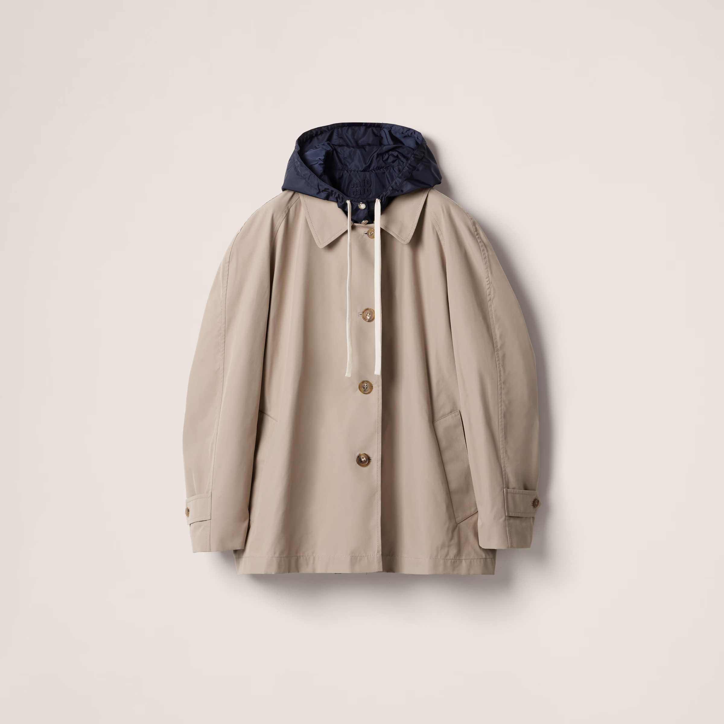 Panama Cotton And Technical Pongé Blouson Jacket