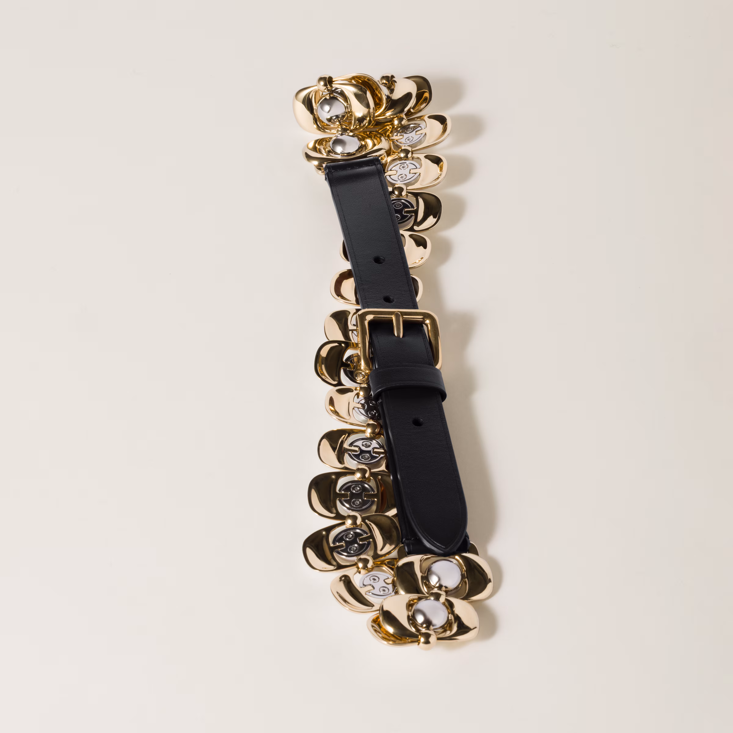 Leather And Metal Belt