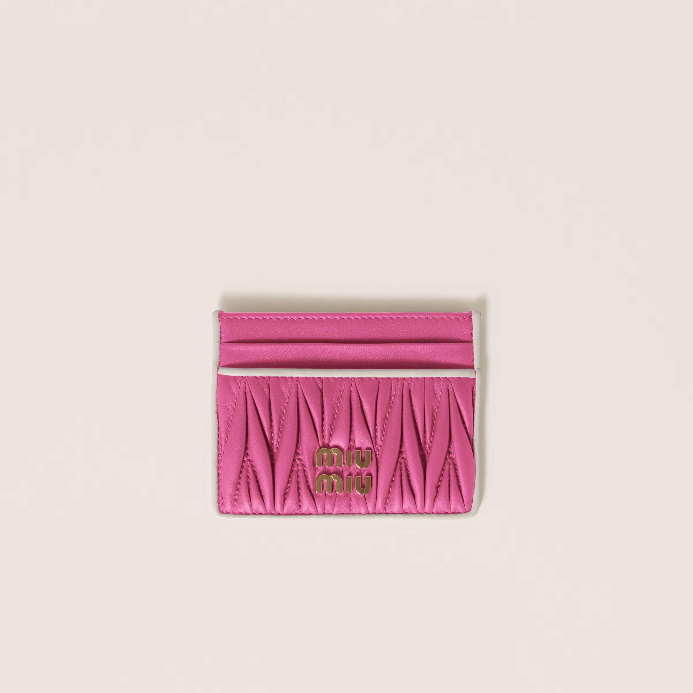 Matelassé Nappa Leather Card Holder