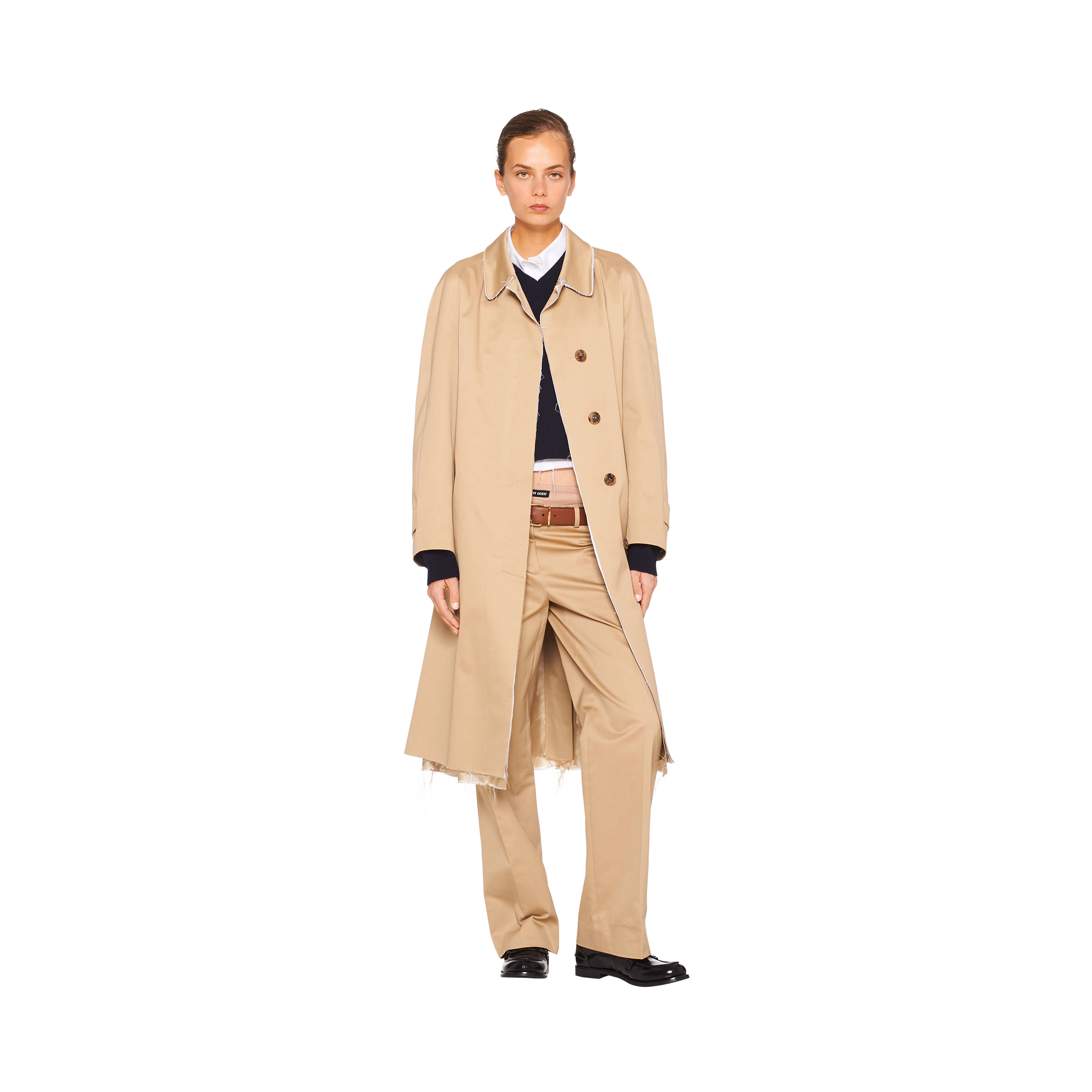 Single-Breasted Chino Coat