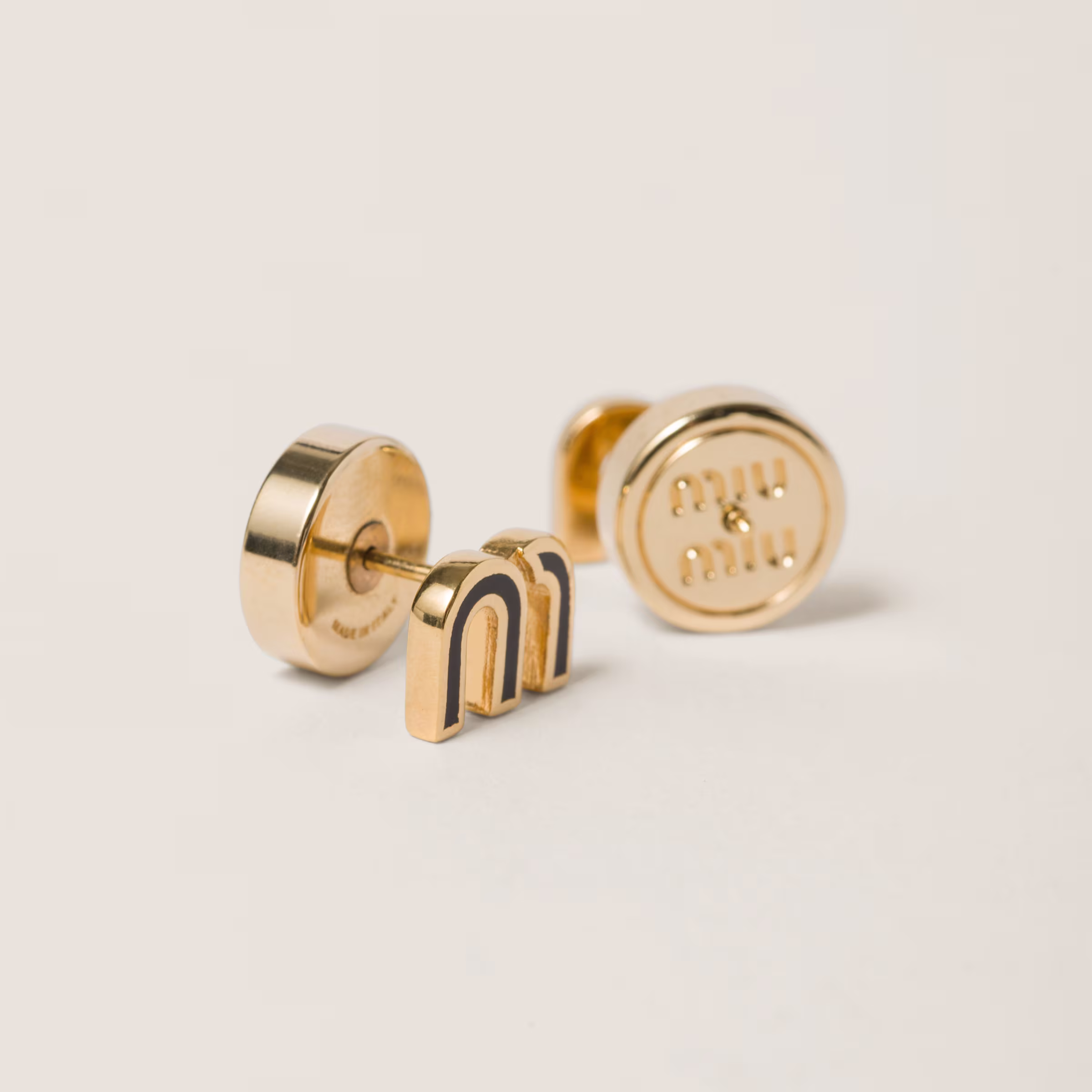 Enameled Metal Earrings