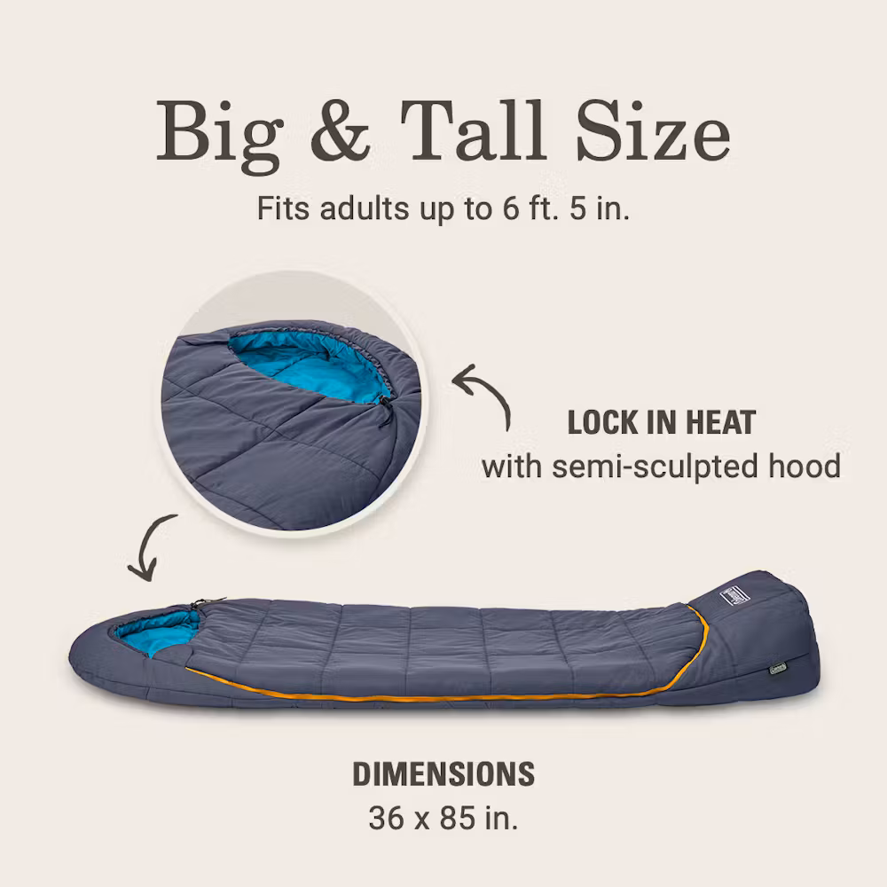 Big Bay™ 20° Big & Tall Contour Sleeping Bag