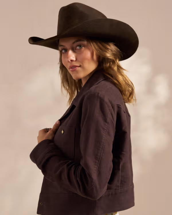 Women's Moleskin Pearl Snap Jacket