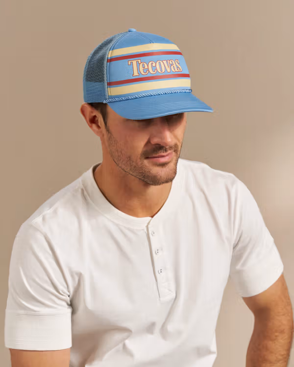 Retro Flat Brim Trucker