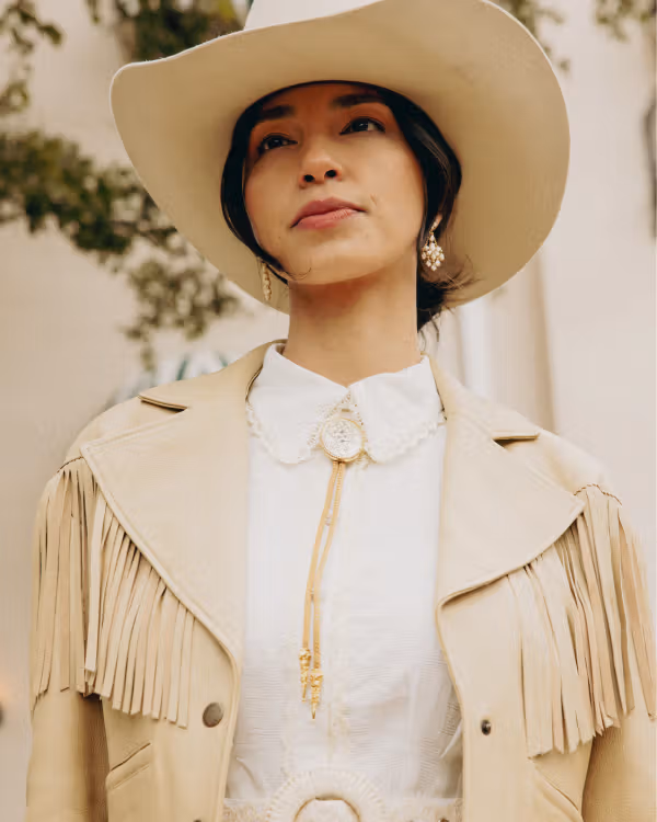 Women's Western Leather Fringe Jacket