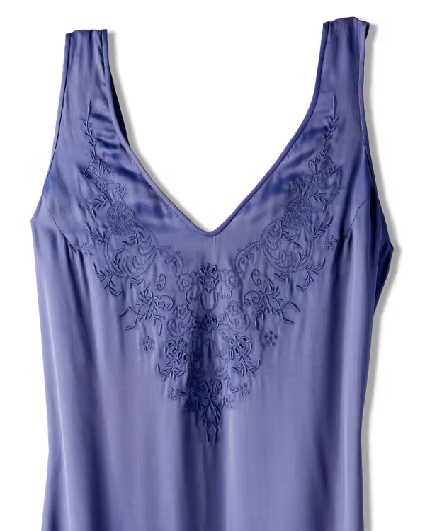 Women's Embroidered Slip Dress