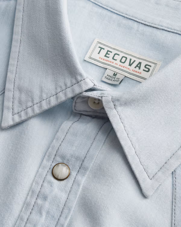 Men's Denim Pearl Snap