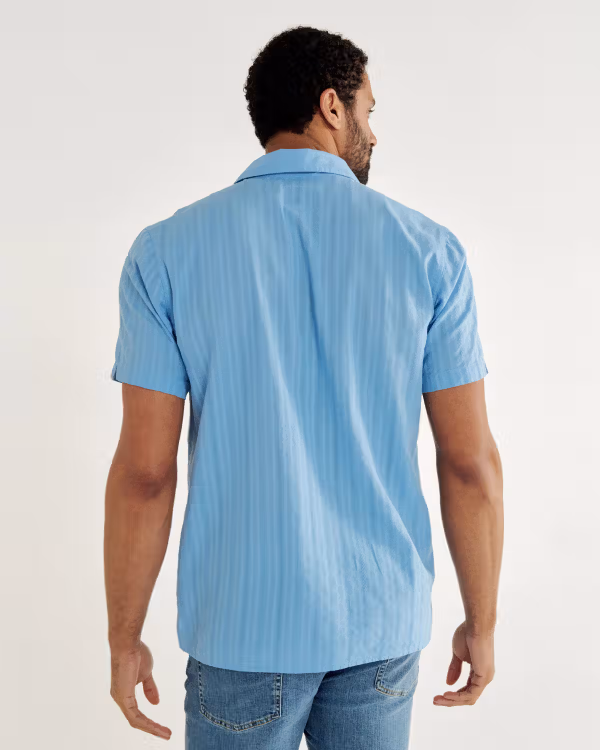 Men's Dobby Camp Short Sleeve Shirt