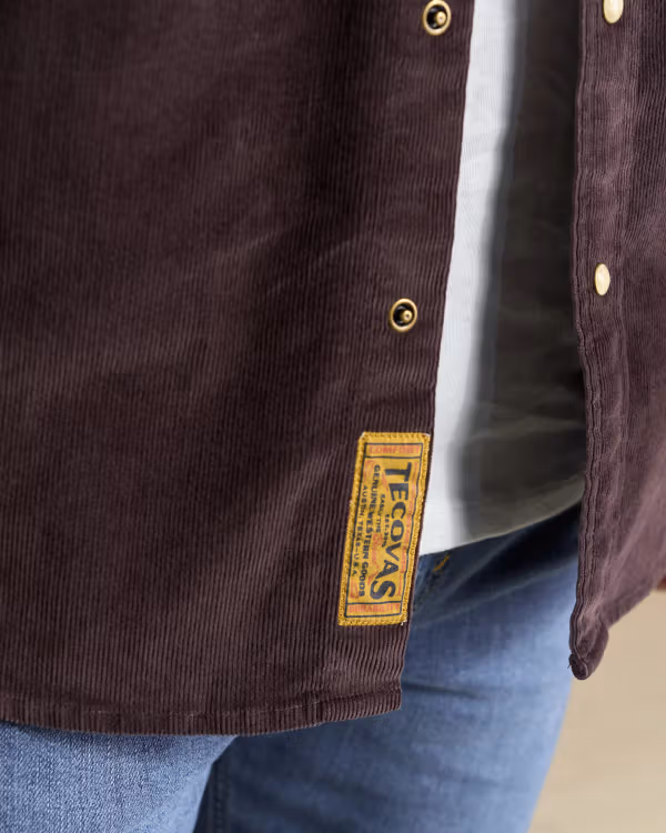 Men's Corduroy Sawtooth Pearl Snap