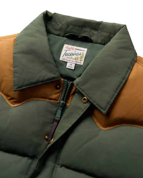 Men's Western Canvas Puffer Vest