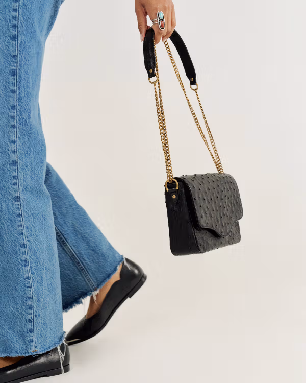 Ostrich Shoulder Bag