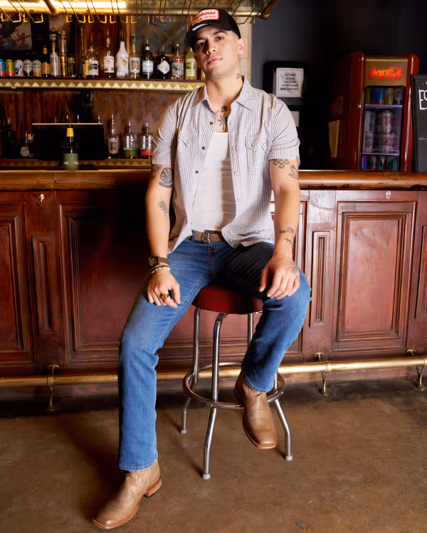 Men's Sawtooth Short Sleeve Pearl Snap