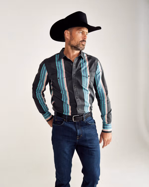 Men's Flying-T Thorn Stopper Pearl Snap